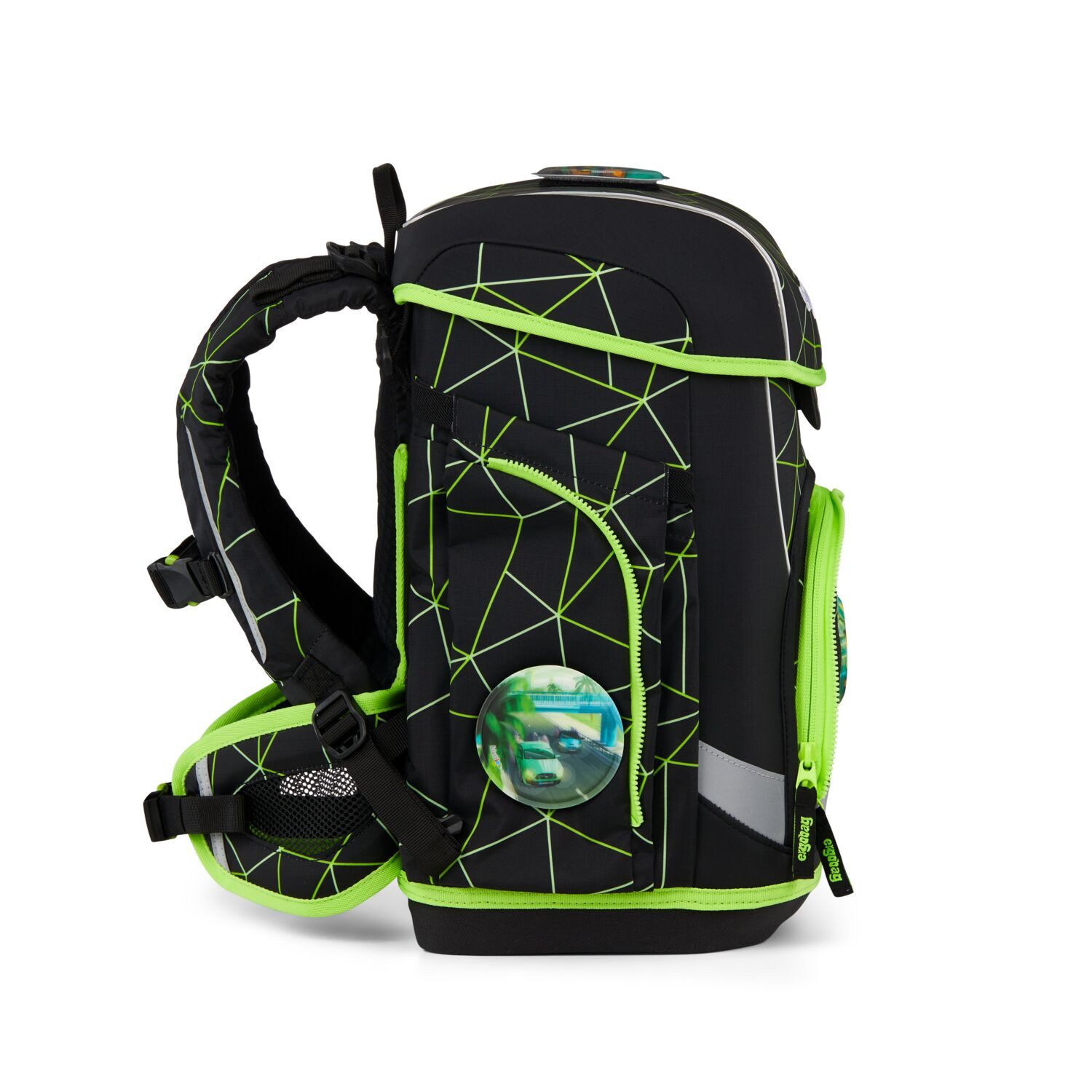 ergobag Schulranzen Schulranzen-Set CUBO LIGHT CyBär Race 5-teilig, 25/26 (5-teilig), Superleicht, Hugging-Rückensystem, für kleine/schmale Kinder – Bild 5 von 5