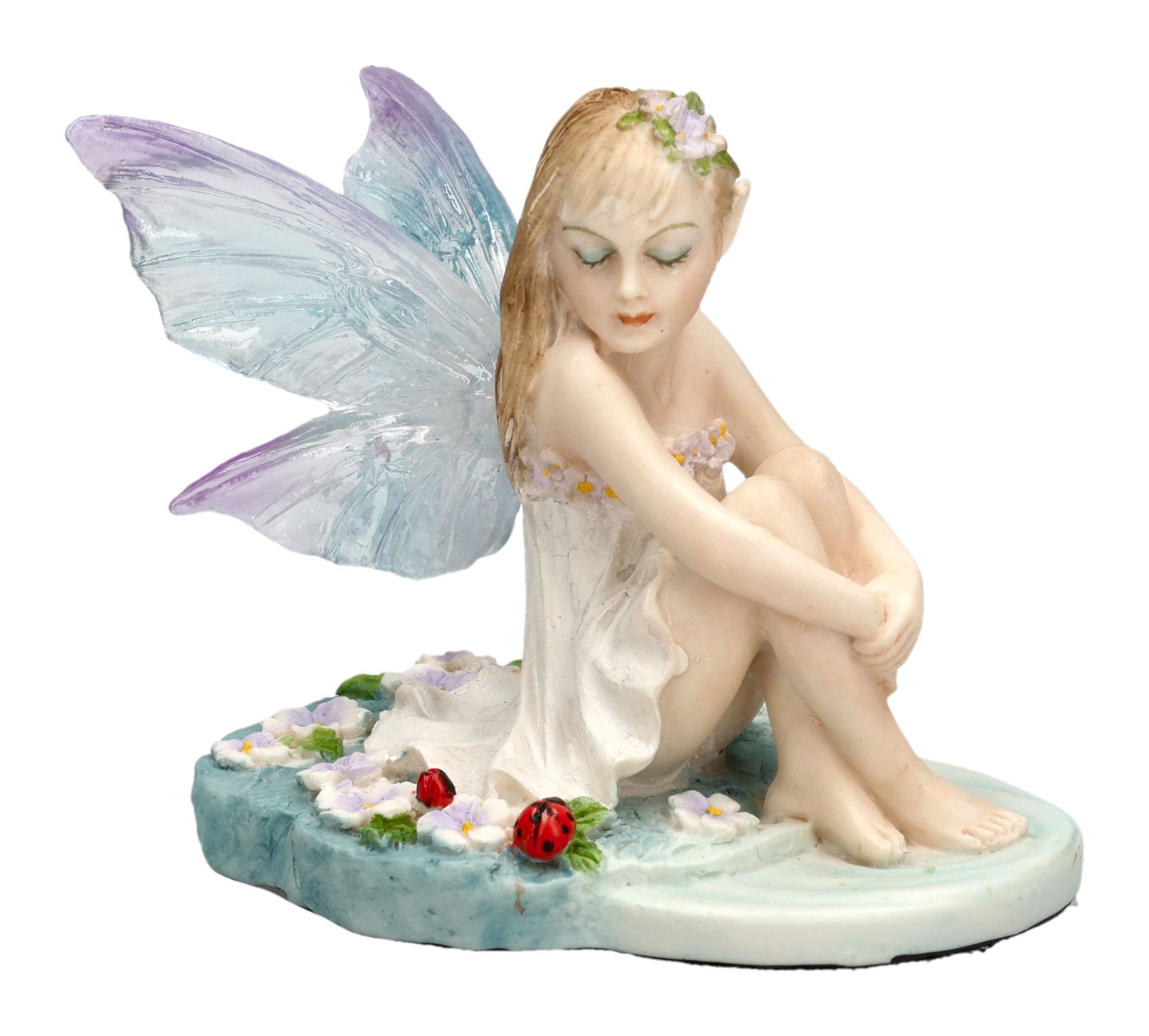 Figuren Shop GmbH Fantasy-Figur Feenfigur Jenna – Mini Elfen Statue Fantasy Deko Dekofigur Fee 5 cm