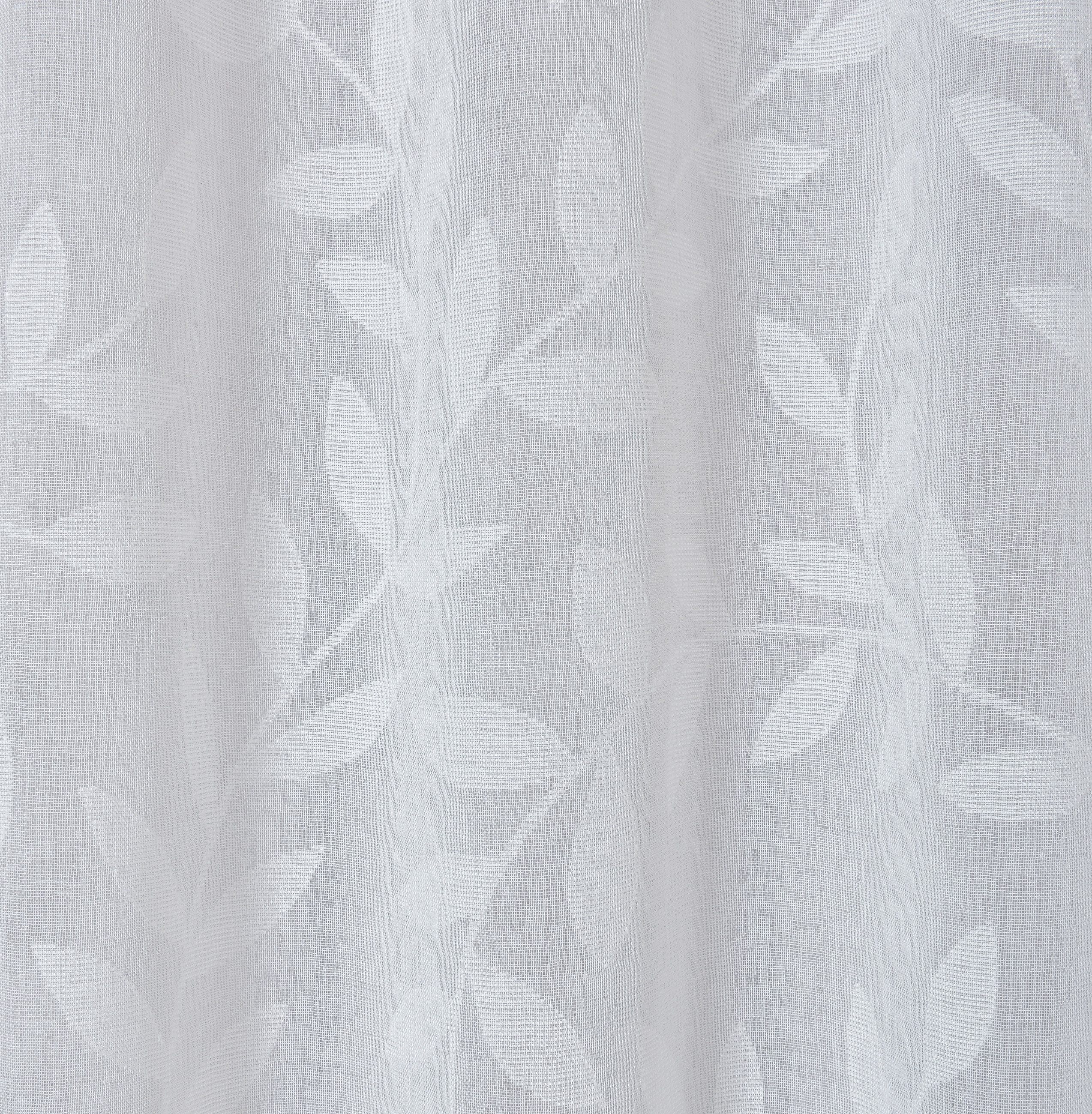 ELBERSDRUCKE Vorhang Gardine mit verdeckten Schlaufen Willow weiß halbtrans günstig online kaufen