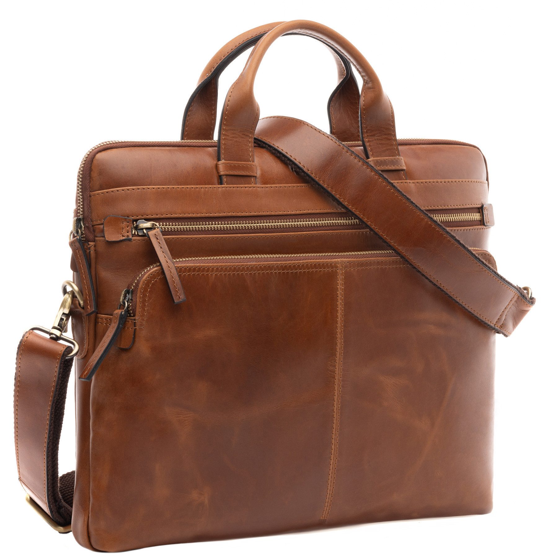 Laptoptasche Leder Businesstasche Unisex CARSON