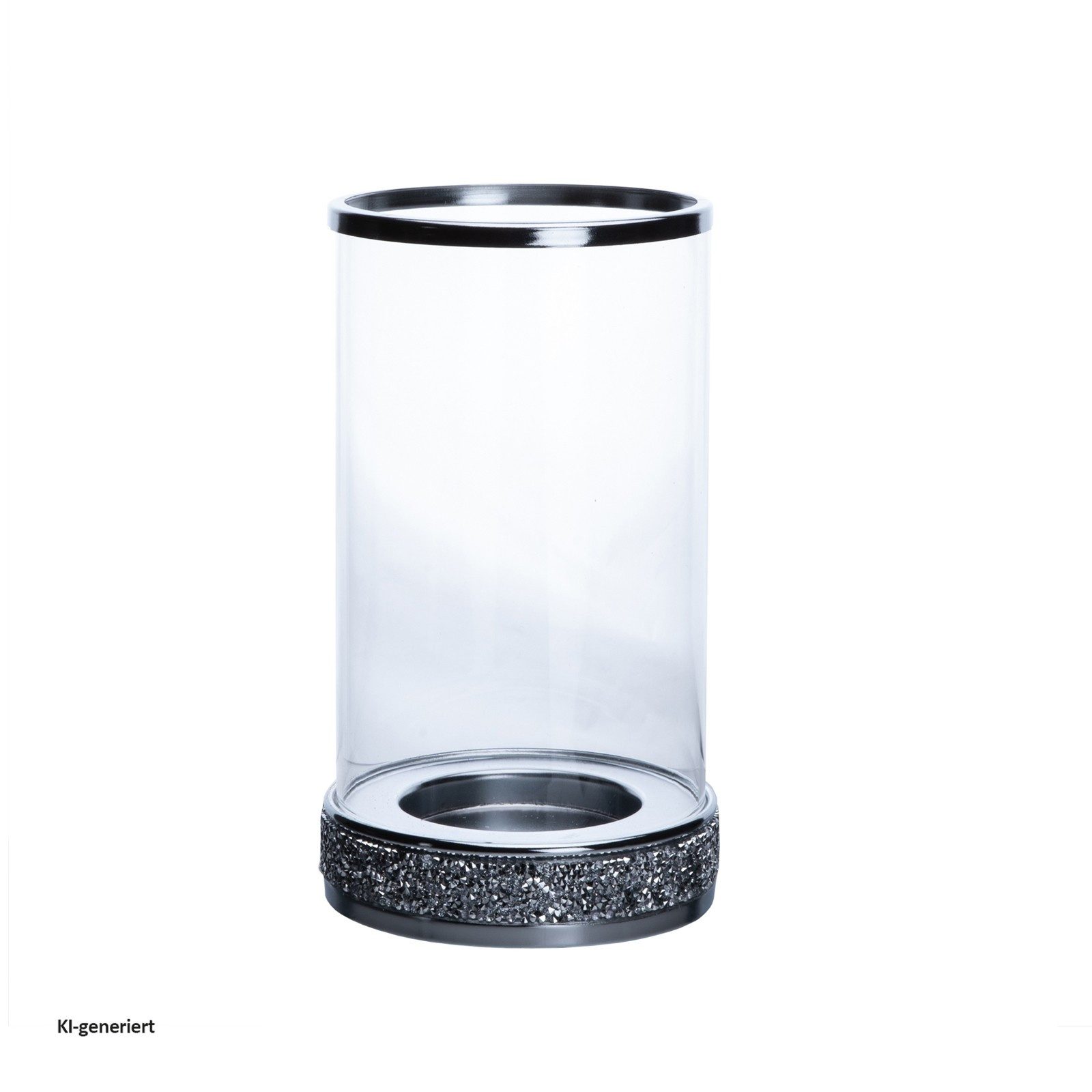 HTI-Living Kerzenständer Kerzenhalter Zylinder mit Diamanteffekt (Stück, 1 St., 1 Kerzenhalter), Windlicht