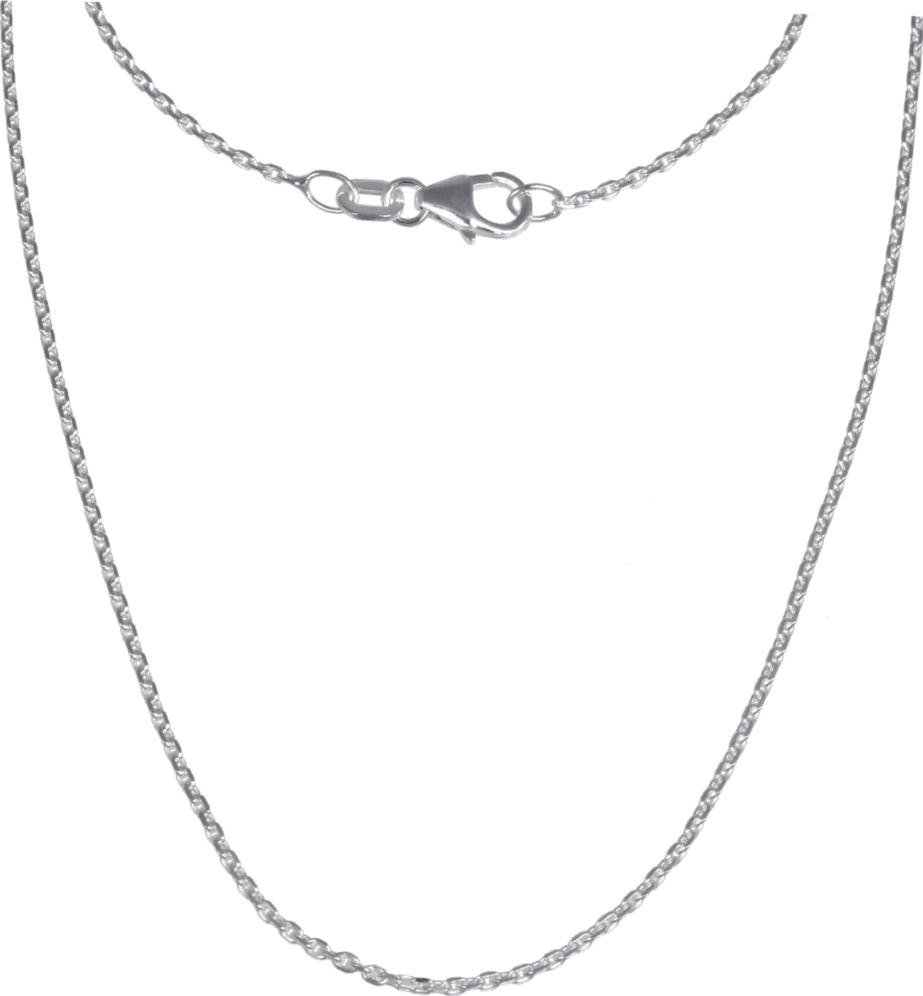 SilberDream Silberkette SilberDream Damen Halskette 925 Silber, Damen Halsketten(fein) ca. 90cm, 925 Sterling Silber, Farbe: silber