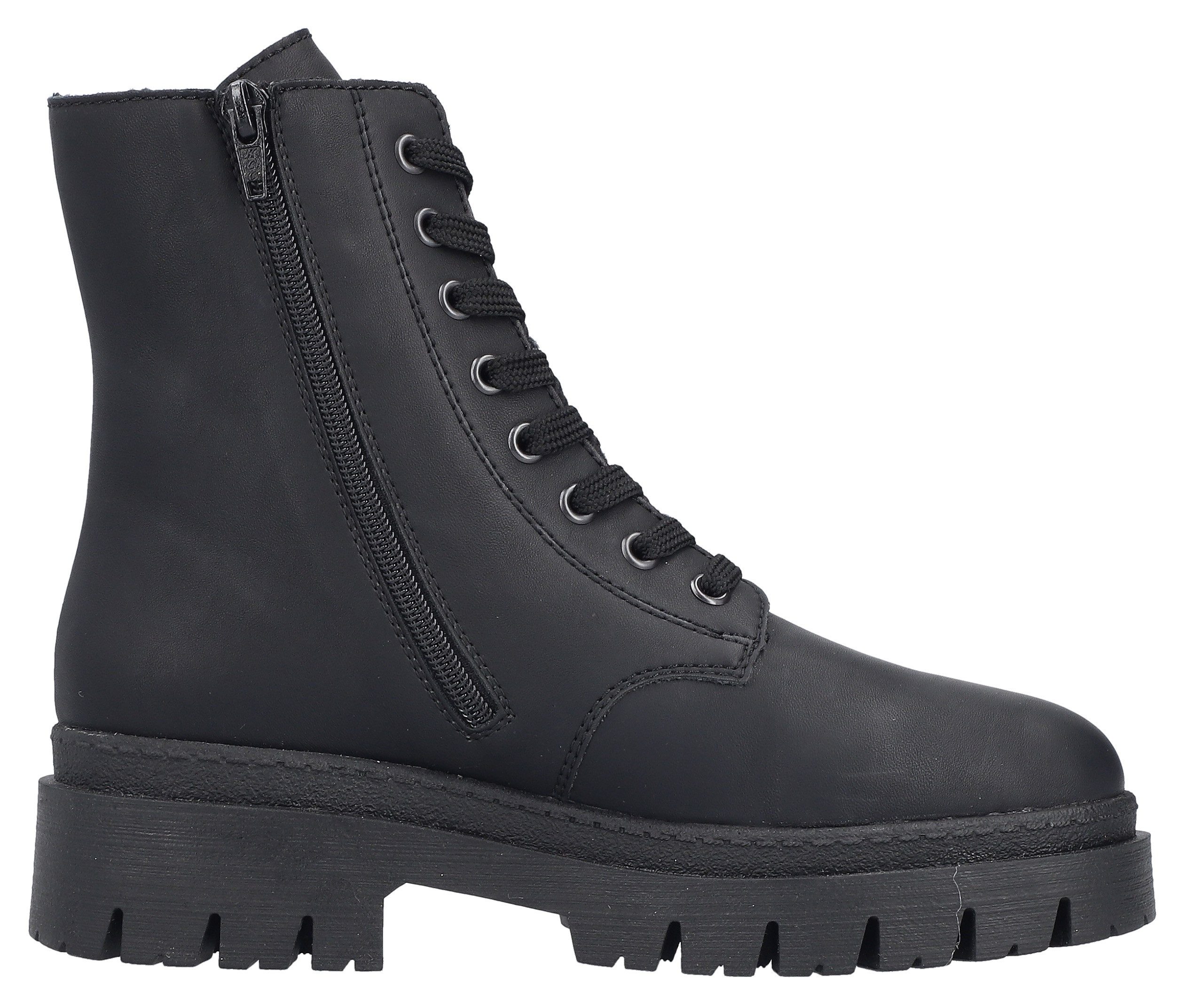 Rieker Winterstiefelette Plateauboots, Schnürboots mit wasserabweisender riekerTEX-Membran