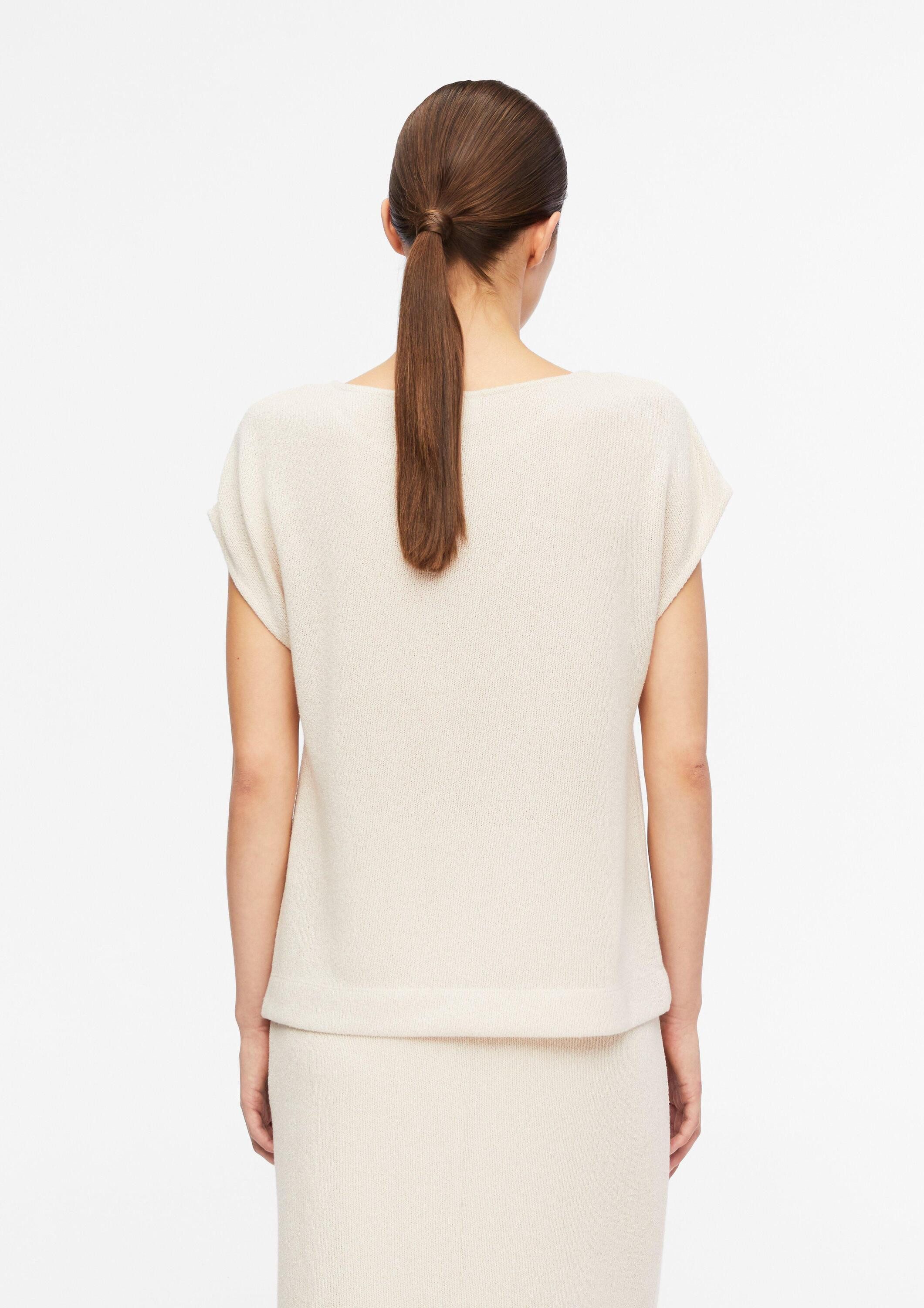 comma Sweatshirt Sweatshirt T-Shirt in Feinstrickoptik