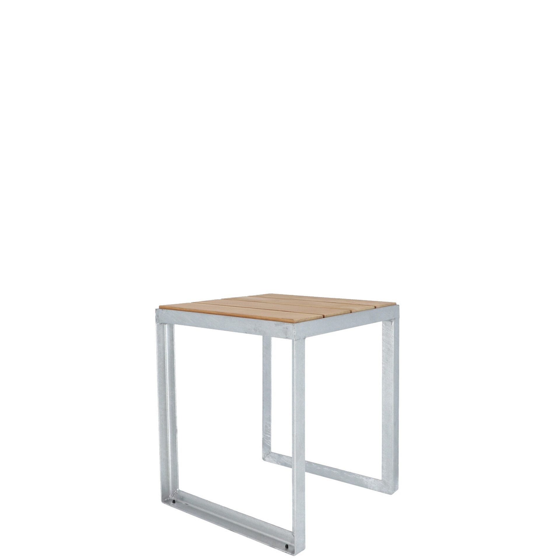 jankurtz Sitzhocker Jever aus massiven Teakleisten