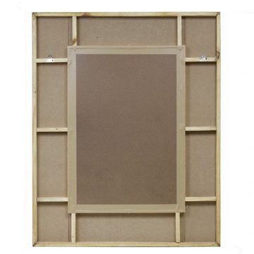 Oriental Galerie Wandspiegel Spiegel mit Holzrahmen Natur dunkel 100 x 80 cm (1-St)