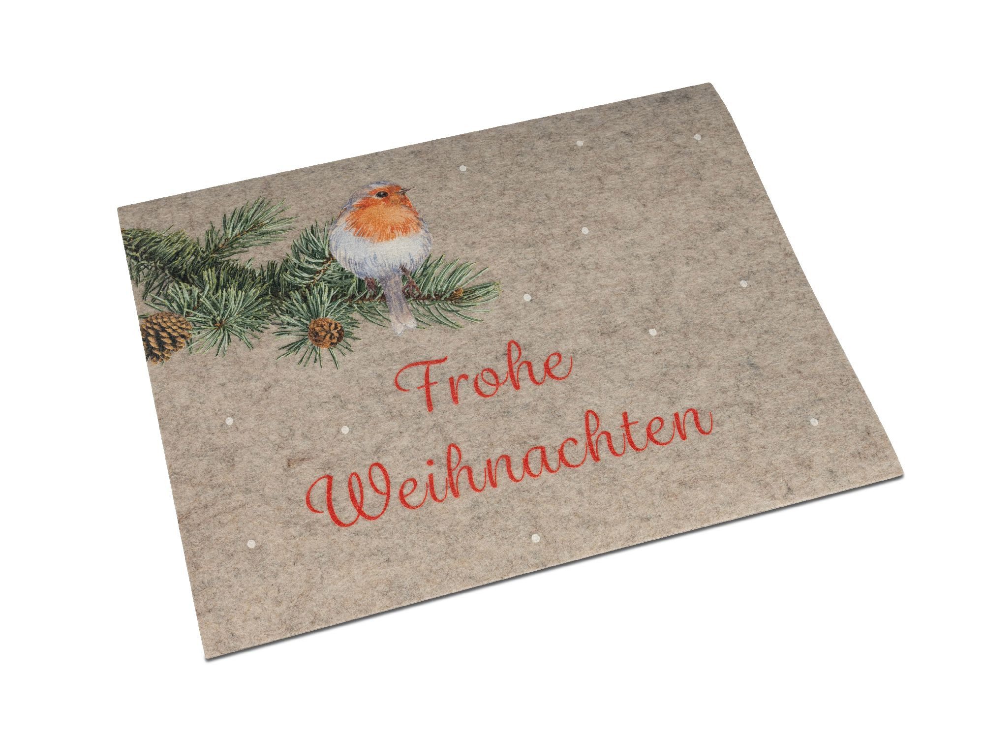 formano Platzset, Farbe: Grau, Motiv: Vogel günstig online kaufen