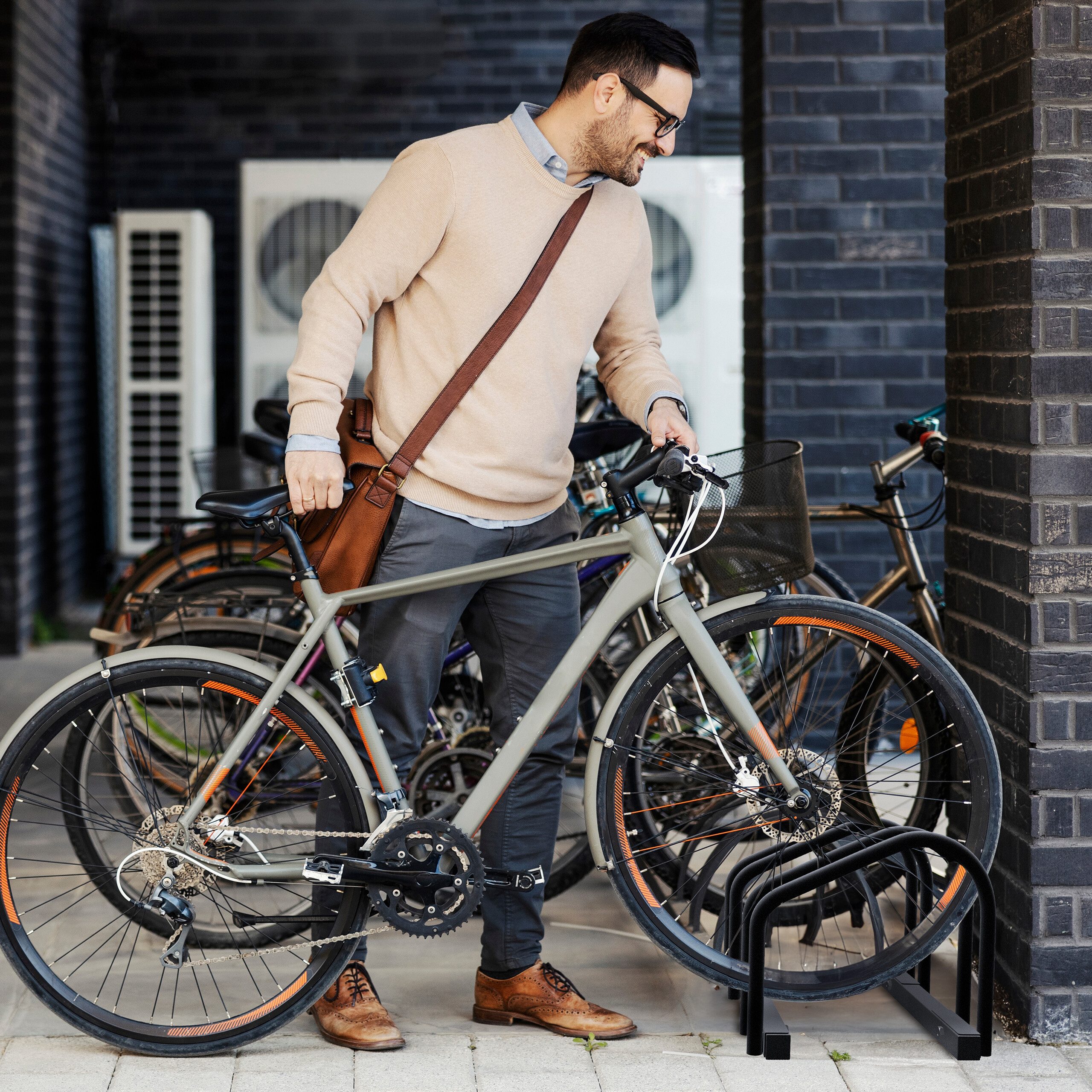 relaxdays Fahrradständer für 2 Fahrräd