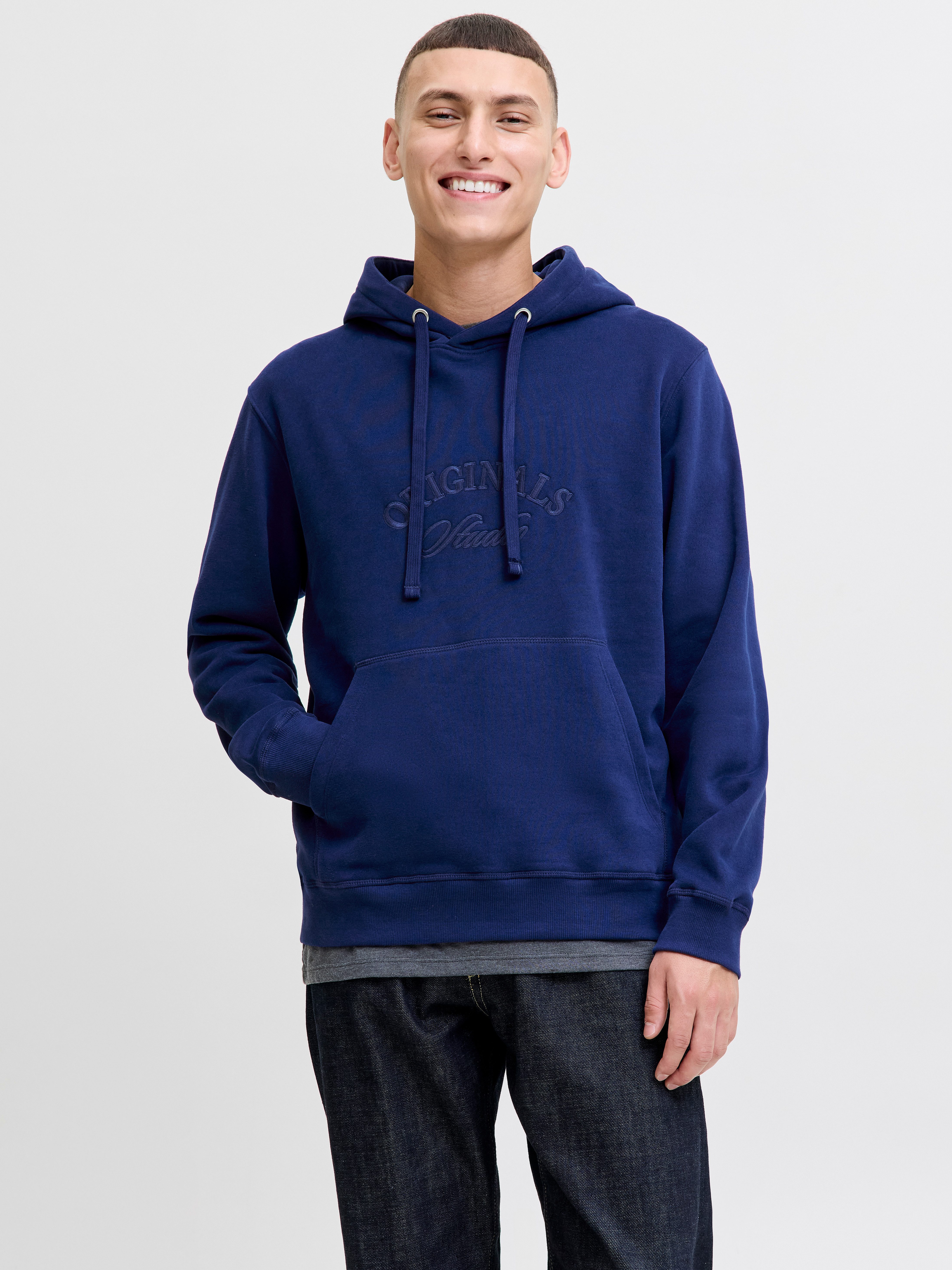 Jack & Jones Kapuzensweatshirt JORBLEECKER BRANDING SWEAT HOOD BF