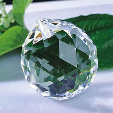 Rnemitery Dekoobjekt Kristallkugel-Prisma, klares Glas Regenbogen-Anhänger, 20 mm 12 Stück (12 St)