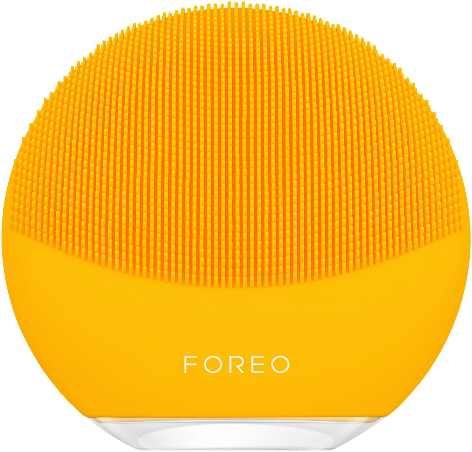 FOREO Elektrische Gesichtsreinigungsbürste LUNA mini 3, Hauttypen sunflower für alle yellow