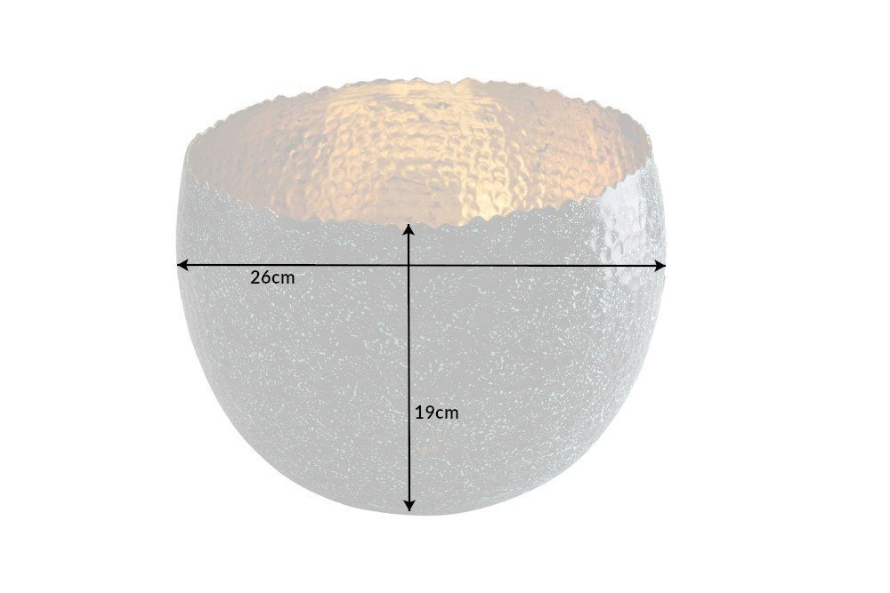 riess-ambiente Dekoschale ORIENT 26cm silber / gold (Einzelartikel, 1 St), Wohnzimmer · Metall · Handarbeit · Orientalischer Stil. Reduzierter Preis € 29,95. Unverbindliche Preisempfehlung € 34,95