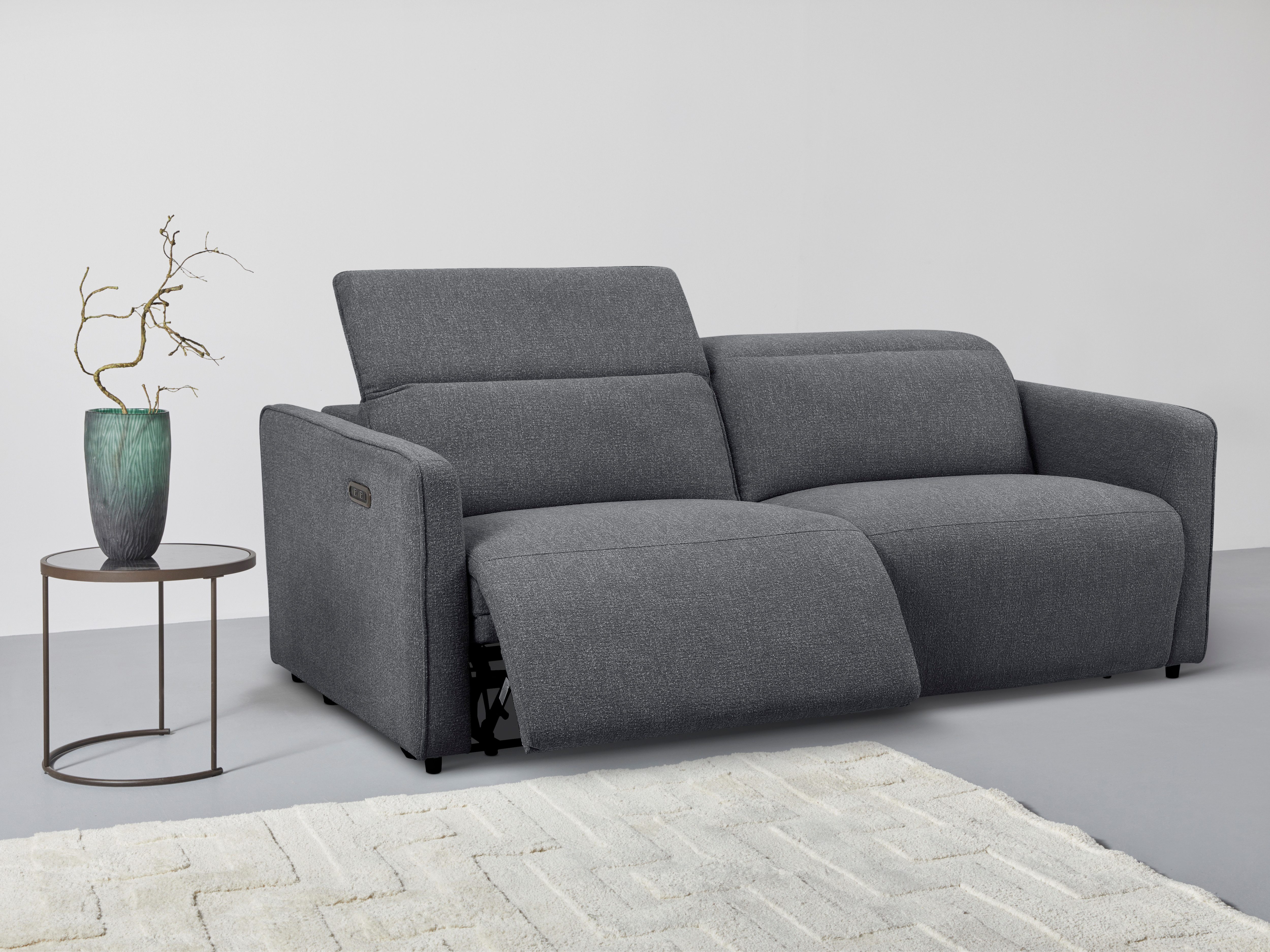 INOSIGN 2-Sitzer "KYLLY, XXL (208 cm) elektrische Relax- und Liegefunktion günstig online kaufen