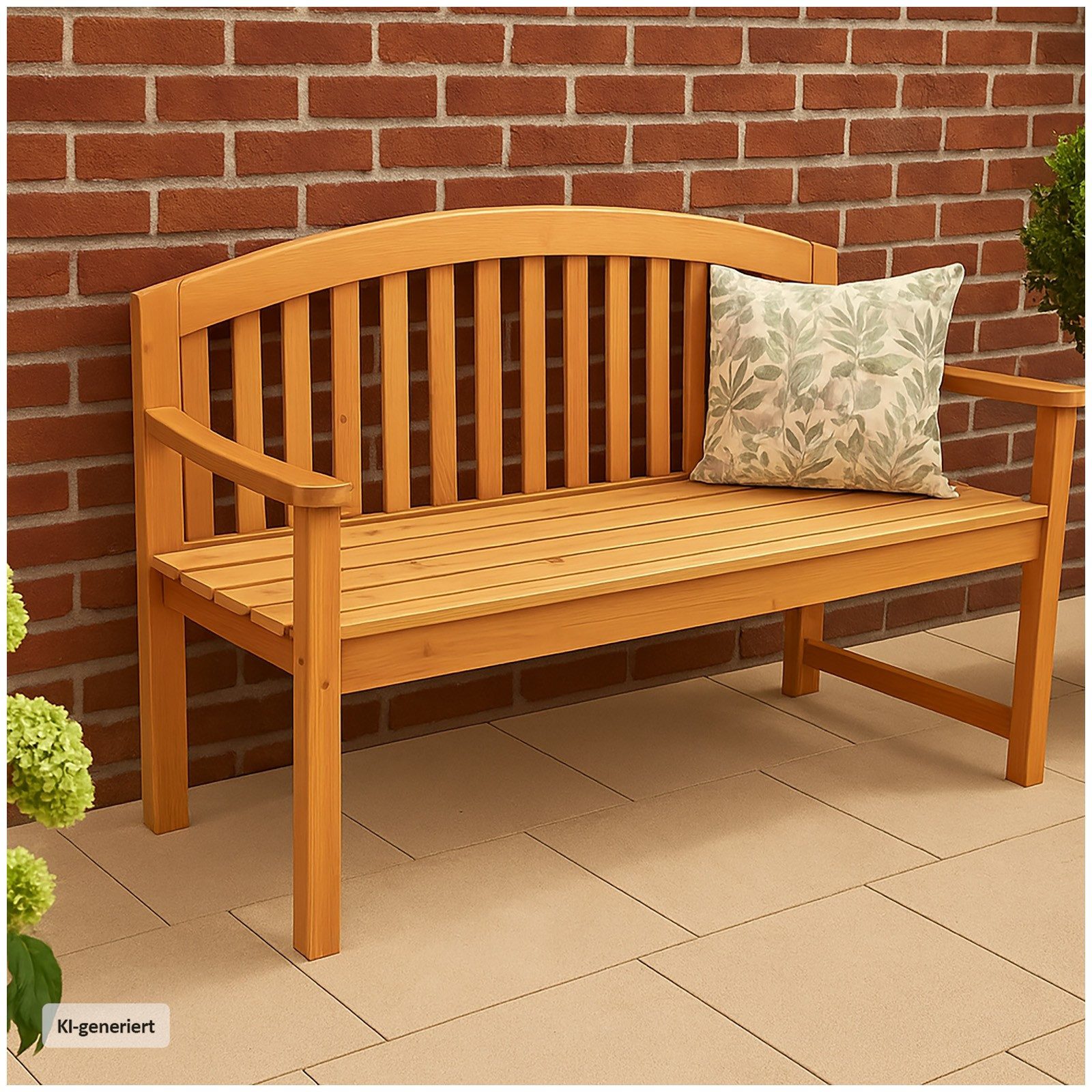HTI-Living Gartenbank Stilvolle 2-Sitzer-Gartenbank aus Holz (Stück, 1-St., 1 Gartenbank), Sitzbank Gartenmöbel