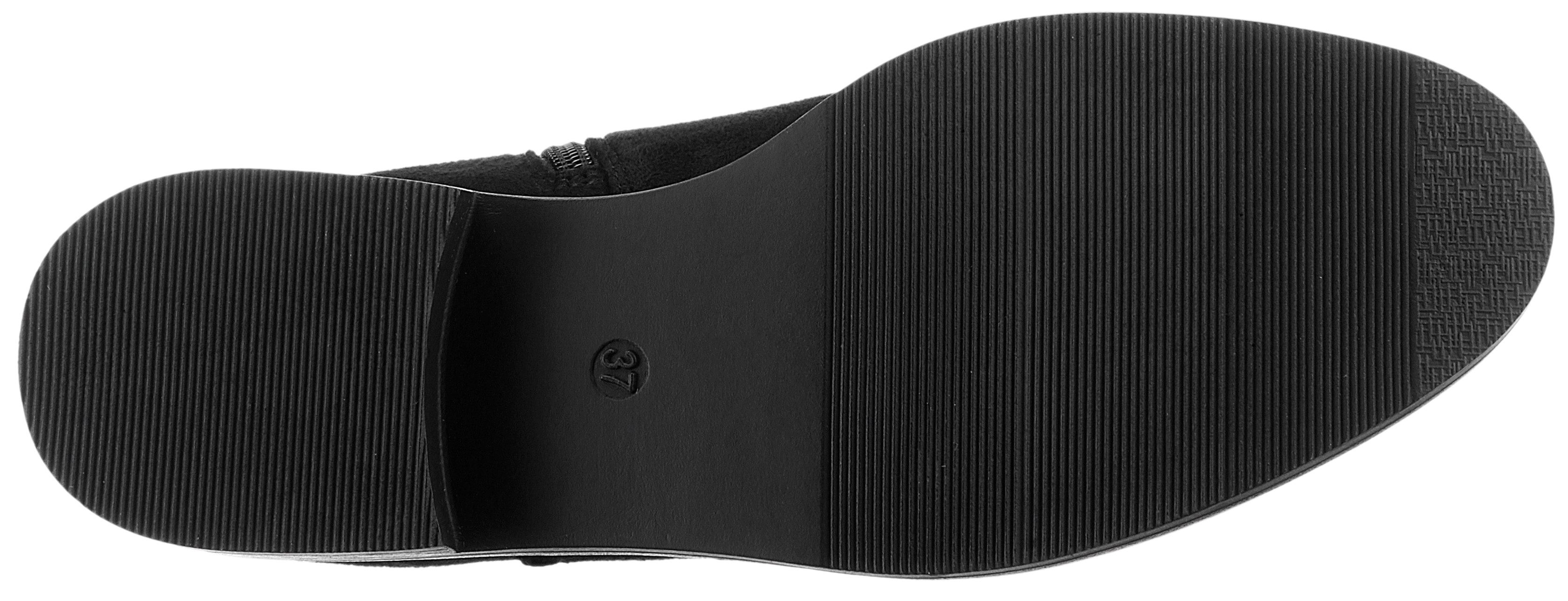 Aniston SHOES Chelseaboots Stiefelette, Blockabsatz, mit breitem Stretch - NEUE KOLLEKTION