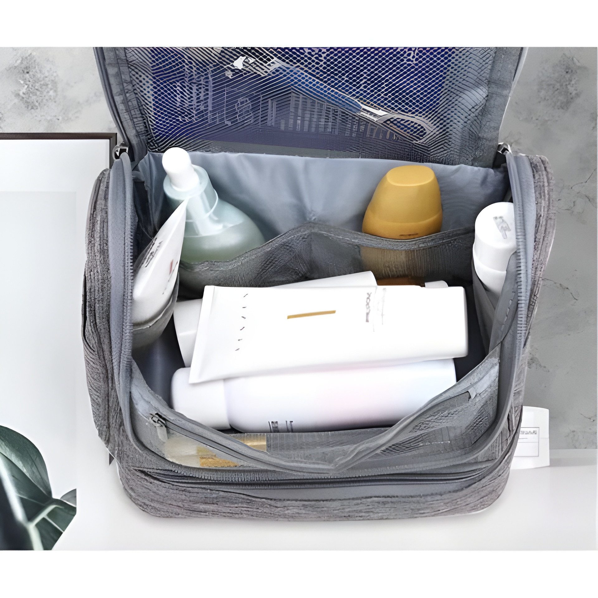 soulima Kosmetiktasche Reisetasche Kulturtasche (1-tlg), wasserdicht, Thermofach, aufhängbar