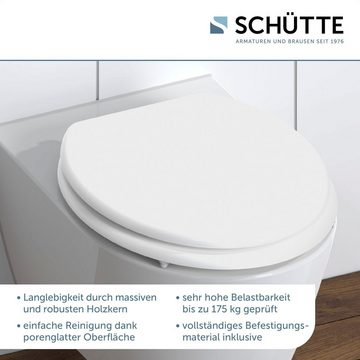 Schütte WC-Sitz, mit Holzkern, maximale Belastung der Klobrille 150 kg