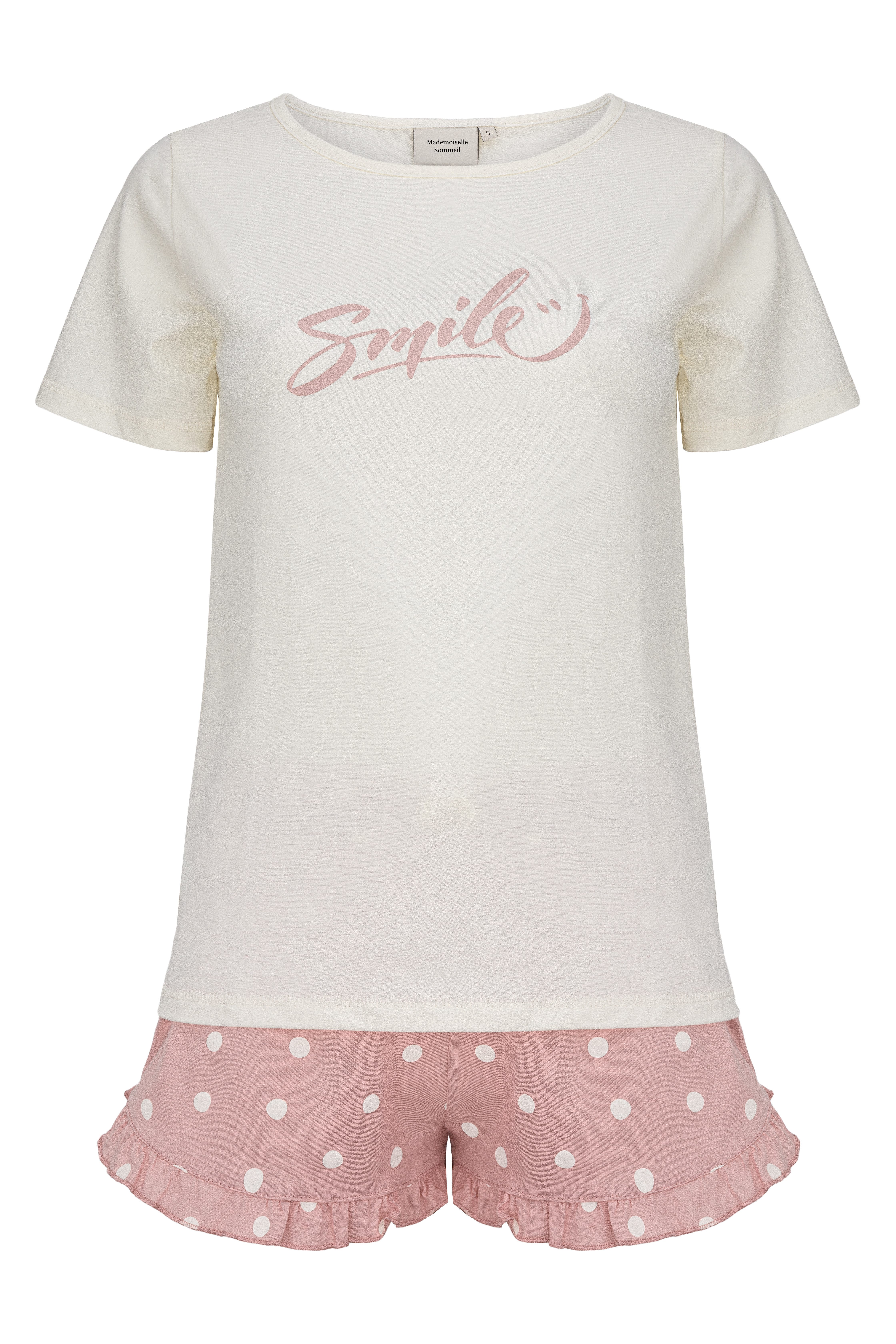 Mademoiselle Sommeil Shorty Schlafanzug kurz mit Motivdruck (2 tlg., 1 Stüc günstig online kaufen