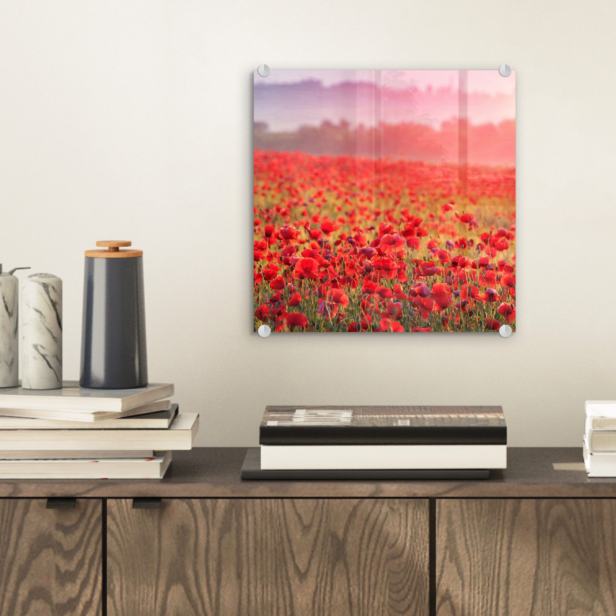 MuchoWow Acrylglasbild Blumen - Mohn - günstig online kaufen