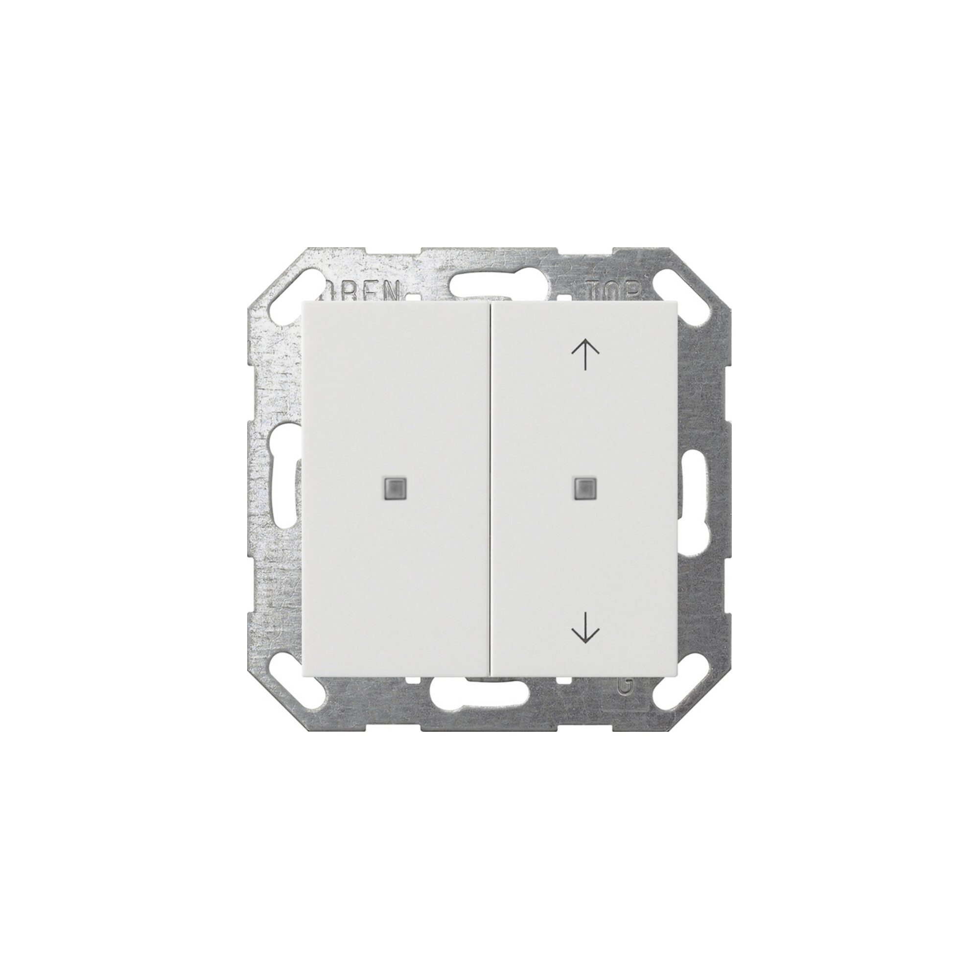 GIRA Gira KNX Taster Wippe 2f rws unbedruckt/Pfeile 517503 Wandtaster