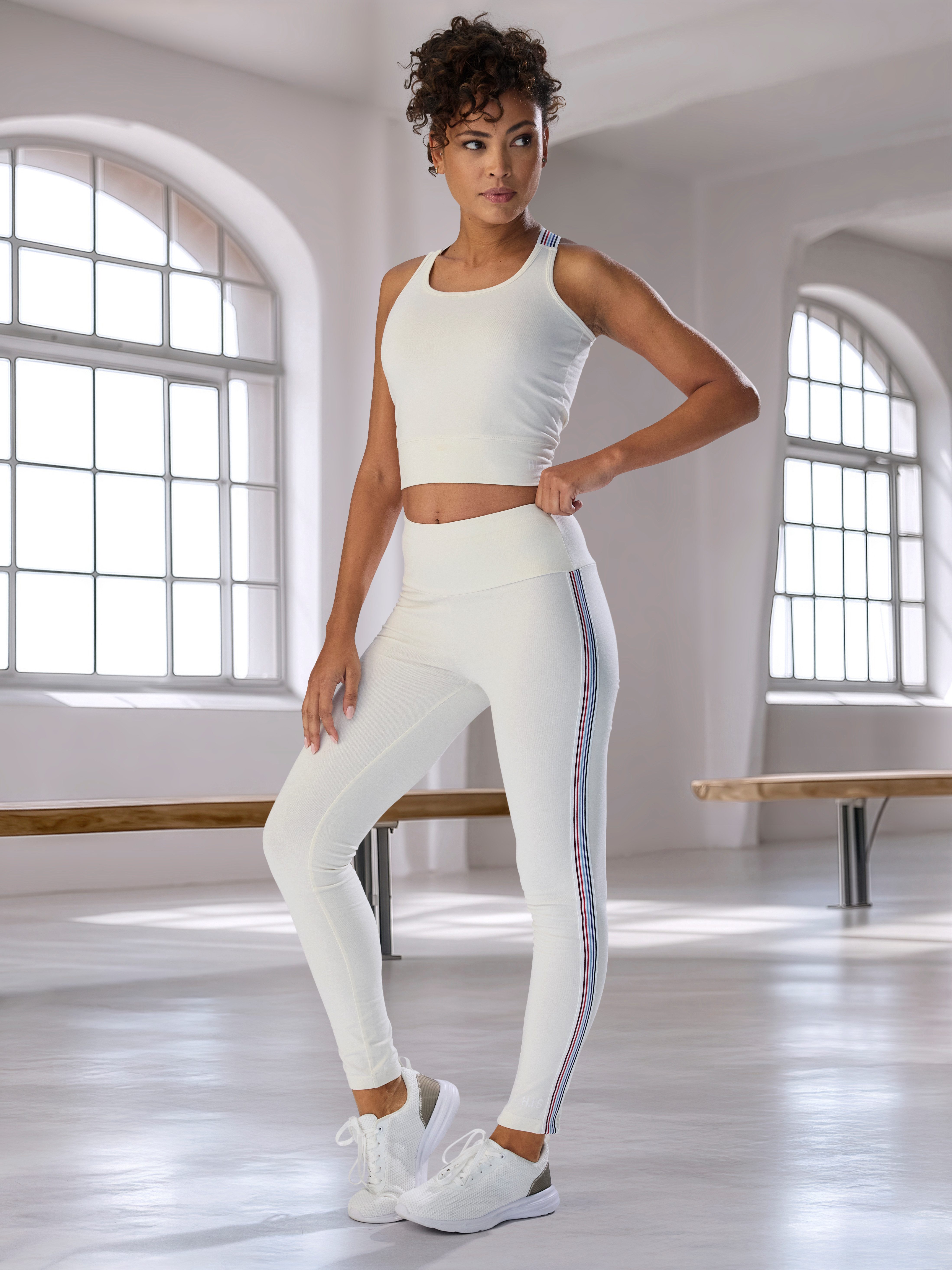 H.I.S Leggings mit Streifentape