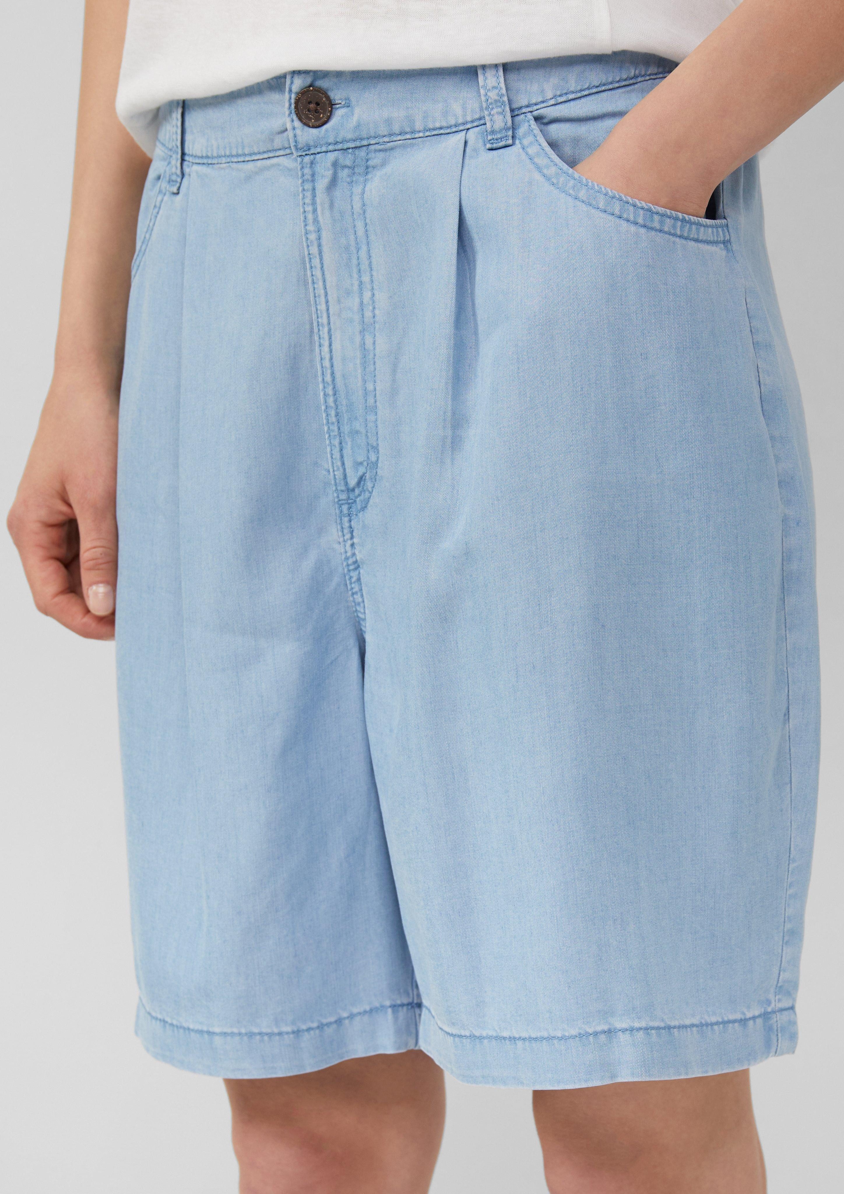 s.Oliver Shorts Fließende Relaxed-Fit-Shorts aus Lyocell günstig online kaufen
