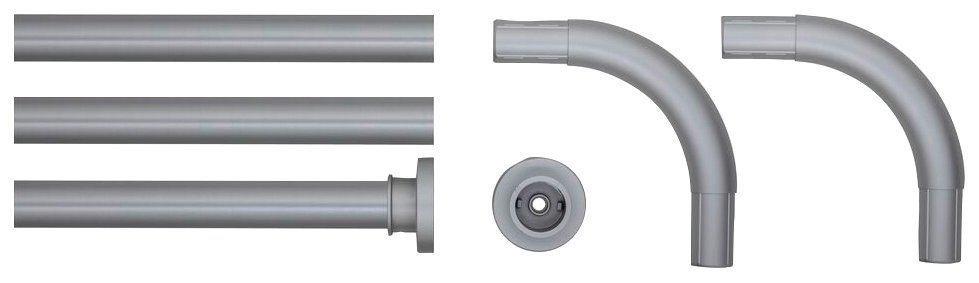 Duschvorhangstange »Seallux«, Sealskin, Ø 28 mm, kürzbar, Länge 90 cmDuschvorhangstange in Winkel-, L- oder U-Form-HomeTrends