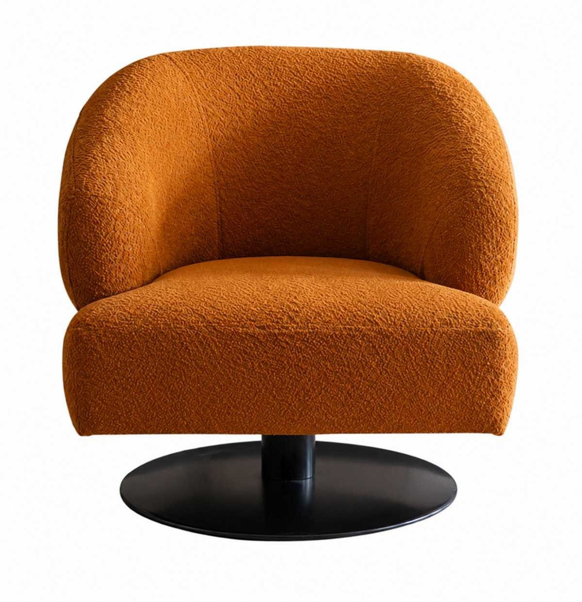 Xlmoebel Loungesessel Moderner Loungesessel in Orange mit stilvollem Design (1-St., Loungesessel), Made in Europa