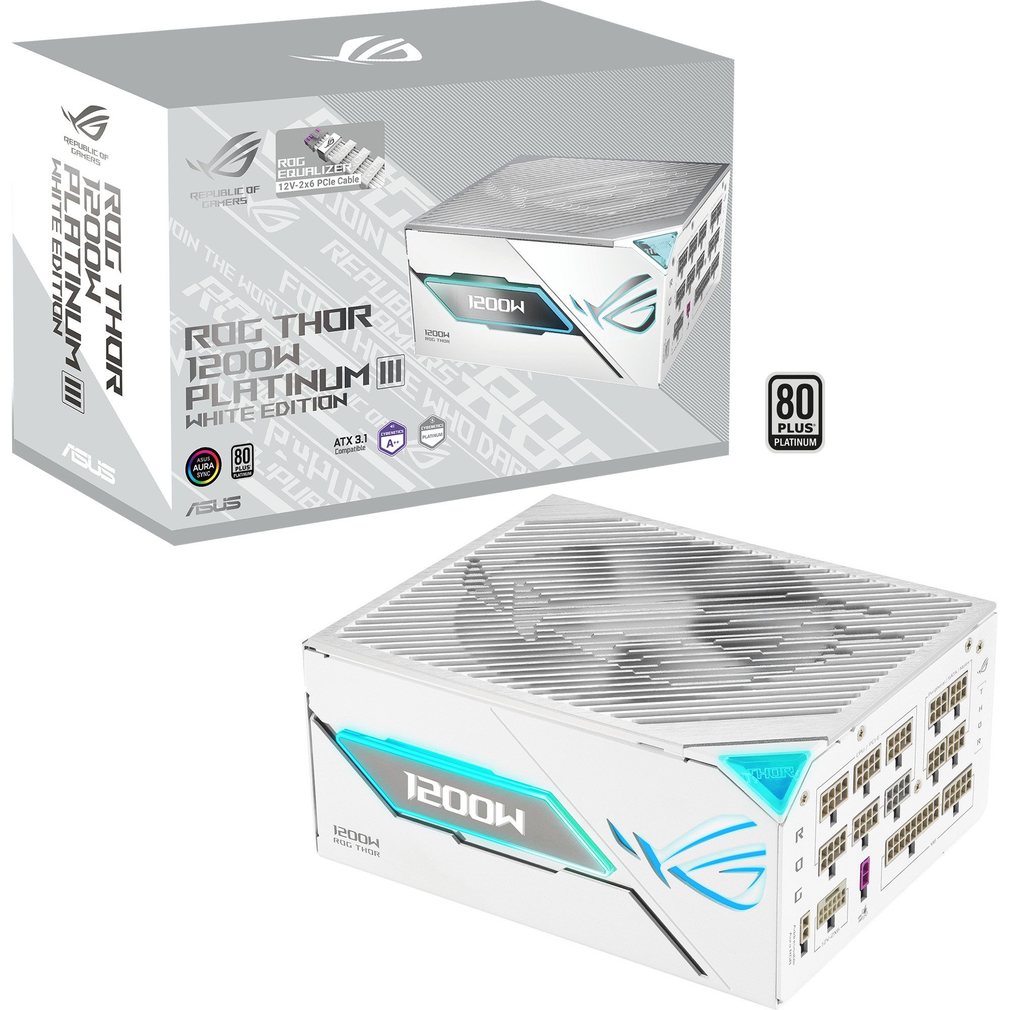Asus ASUS ROG Thor 1200W Platinum III White Edition PC-Netzteil (80 PLUS Platinum)