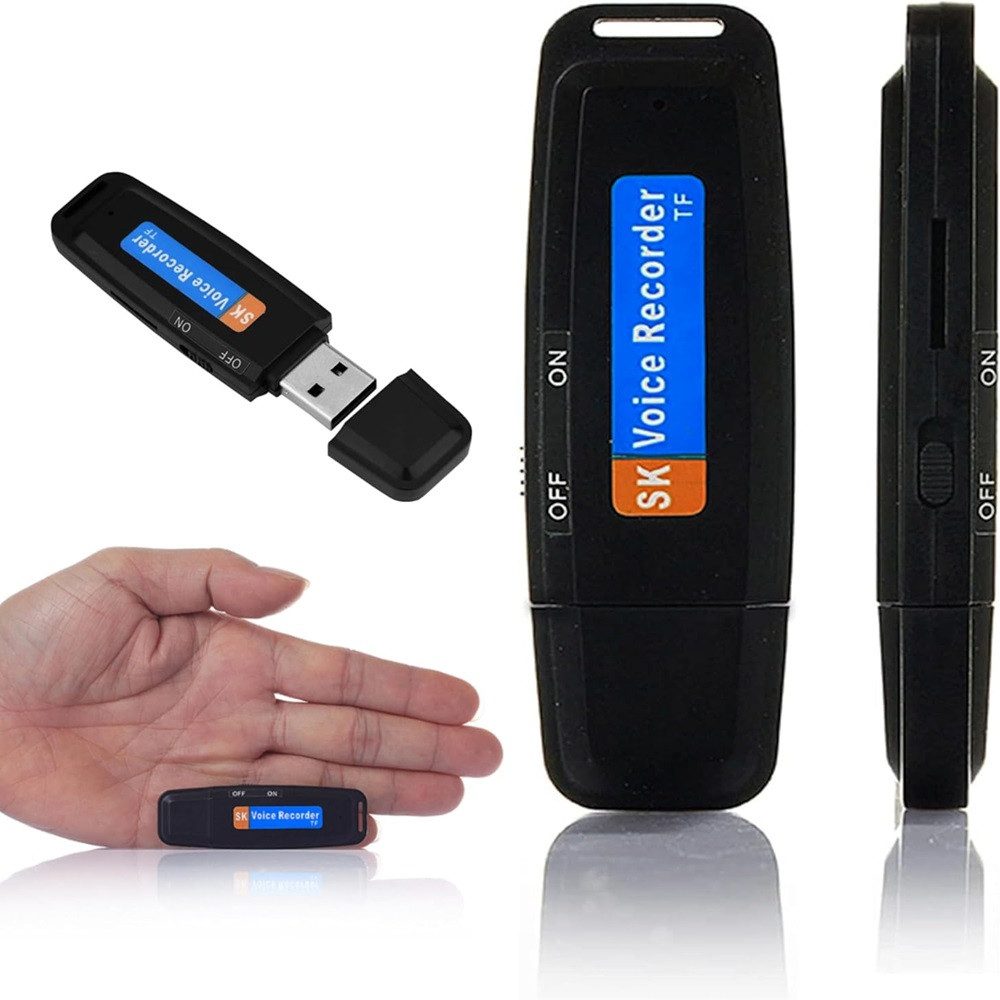 SpionProfi 8GB Usb Stick Voice Recorder Diktiergerät Ton Aufnahme Digitales Diktiergerät (Spion Abhörgerät Wanze Voice Recorder Spy getarnt Diktiergerät)