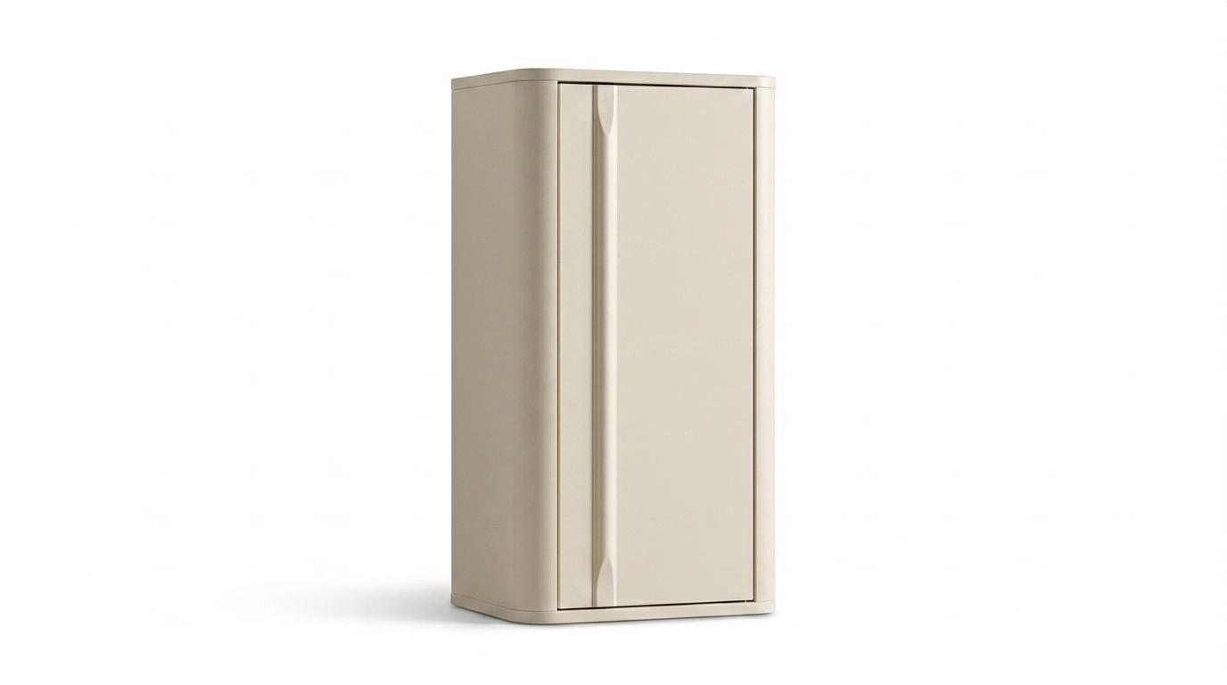 Xlmoebel Wandregal Wandschrank Stil modern weiß Wohnzimmer bequem komfortabel, 1-tlg.