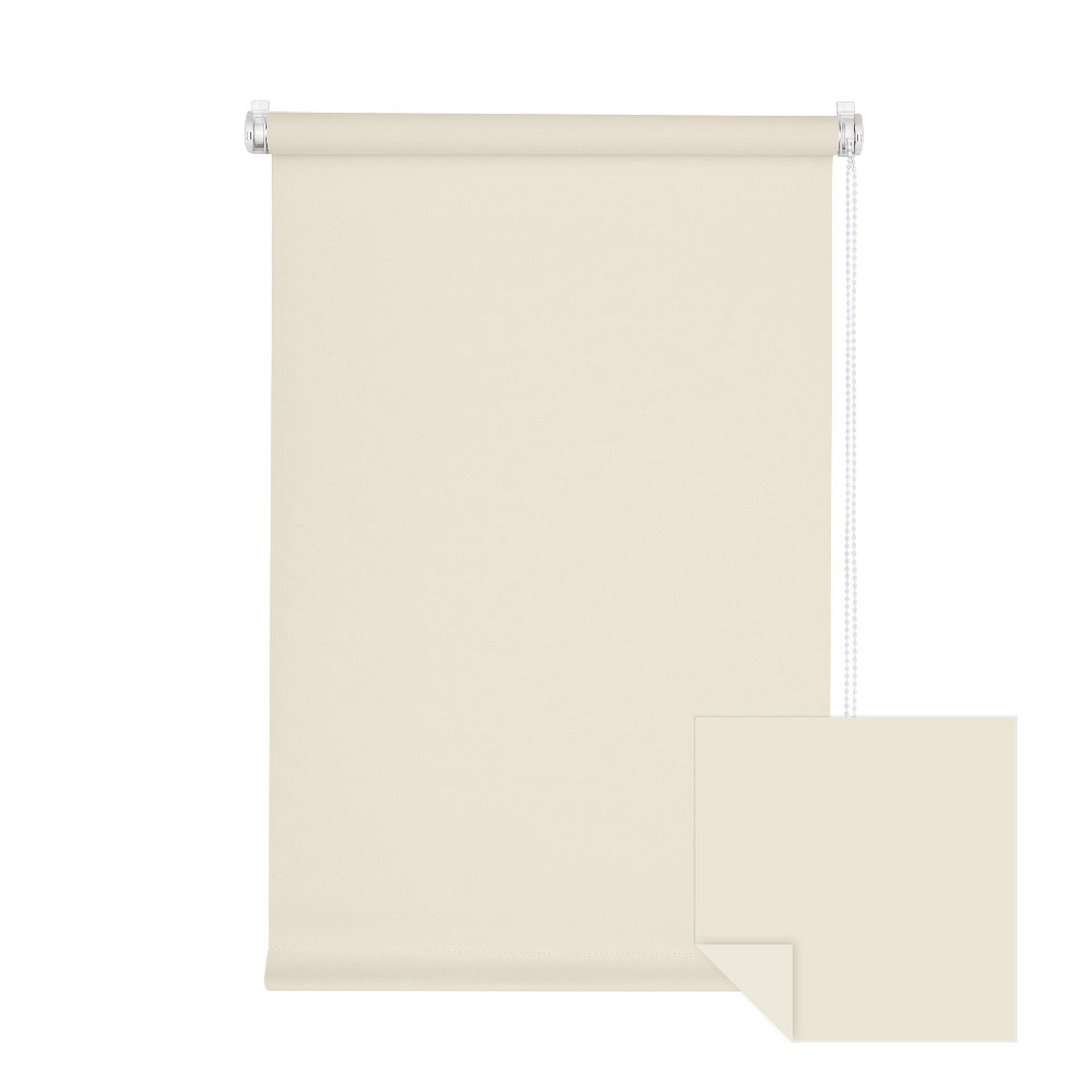 Verdunklungsrollo Klemmfix Tenebra Verdunkelungsrollo, 45 x 220 cm, cremeweiß, Victoria M., blickdicht, ohne Bohren, in Führungsschienen, Klemmfix, Verdunkelung, Mit Magnet. energiesparend