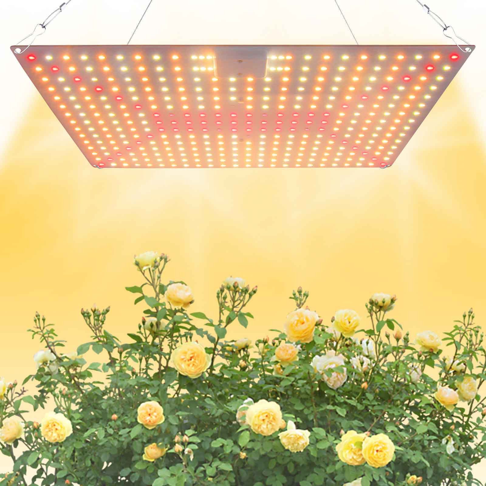 Rosnek Pflanzenlampe Vollspektrum LED mit Daisy-Chain Funktion, LED fest integriert, für Winter & kalte Tage, Indoor Wachstum für Veg & Blüte