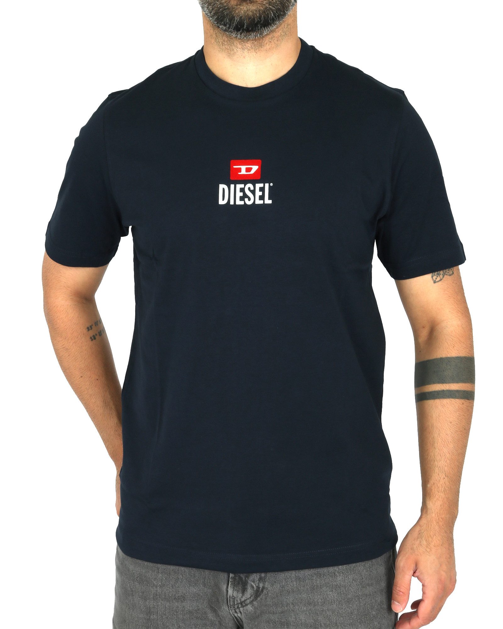 Diesel Rundhalsshirt Regular Fit - T-JUST SMALL-NEW D LOGO günstig online kaufen
