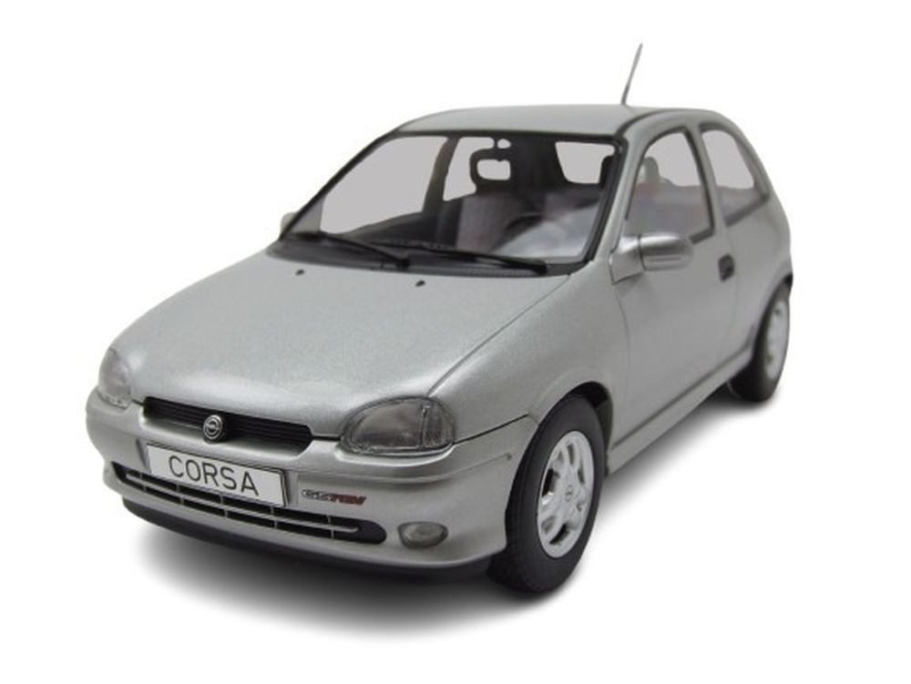 MCG Modellauto Opel Corsa B GSI 1993 silber, Maßstab 1:18