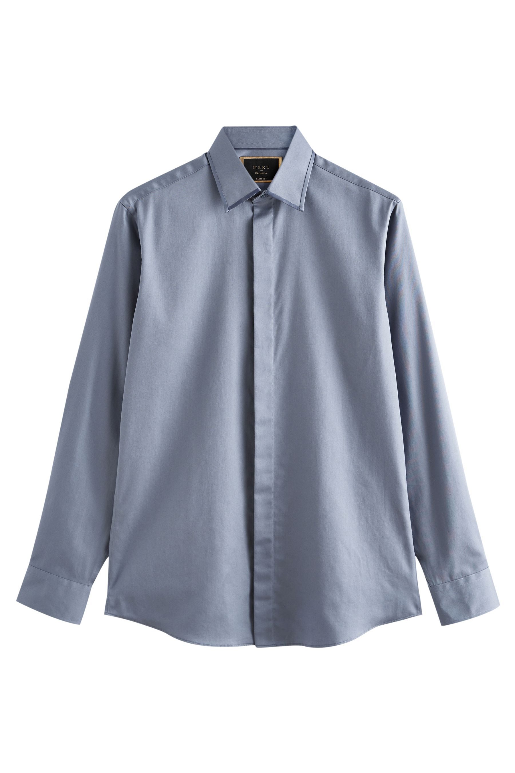 Next Langarmhemd Slim Fit Satinhemd mit günstig online kaufen