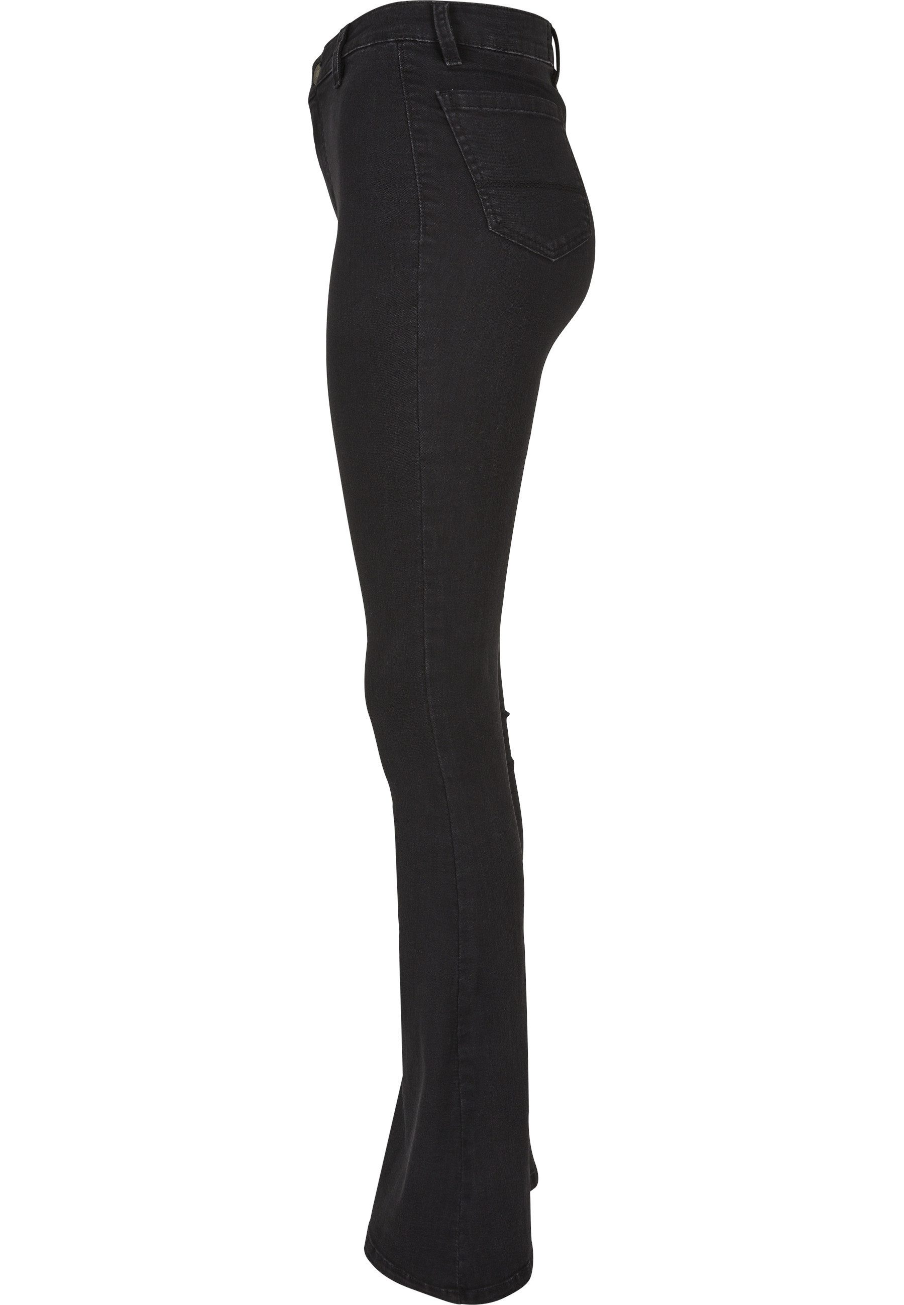 URBAN CLASSICS Bequeme Jeans Urban Classics Damen Ladies Super Stretch Bootcut Denim Pants (1-tlg) – Bild 4 von 5