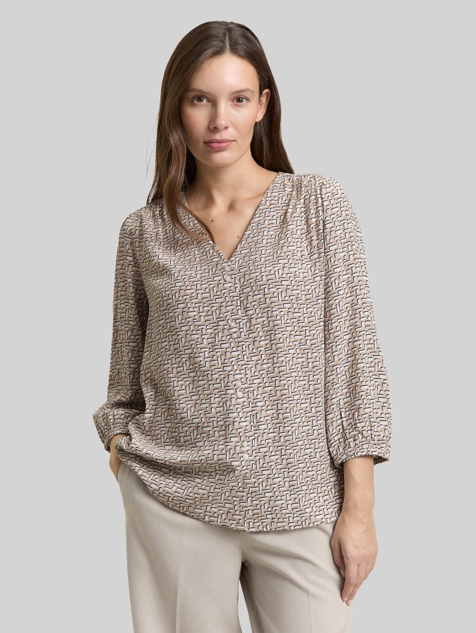 TOM TAILOR Langarmbluse Blusen & Shirts Bluse aus Viskose