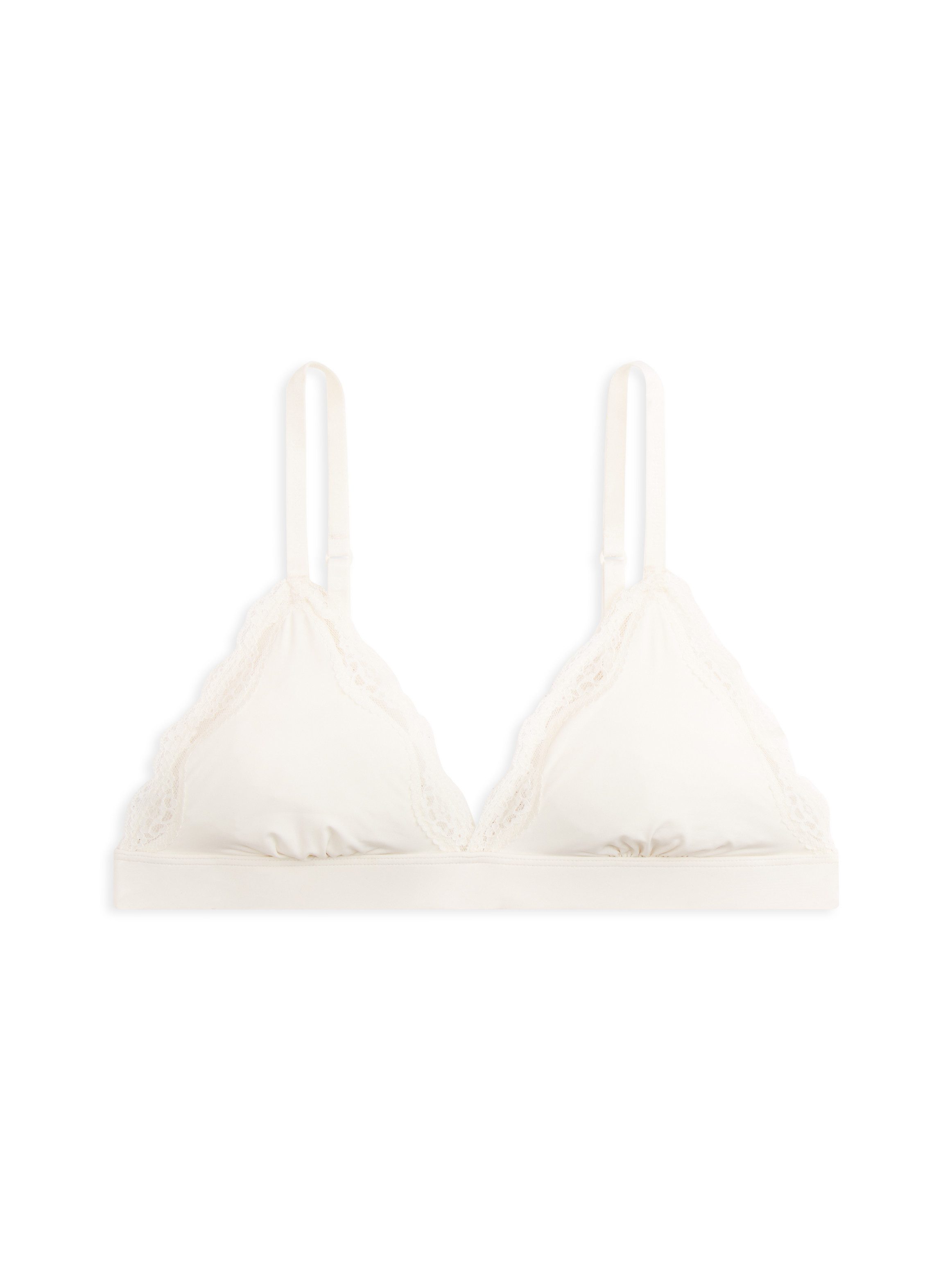 Tommy Hilfiger Underwear Triangel-BH UNLINED aus Mikrofaser mit Spitzenbesatz – Bild 4 von 5
