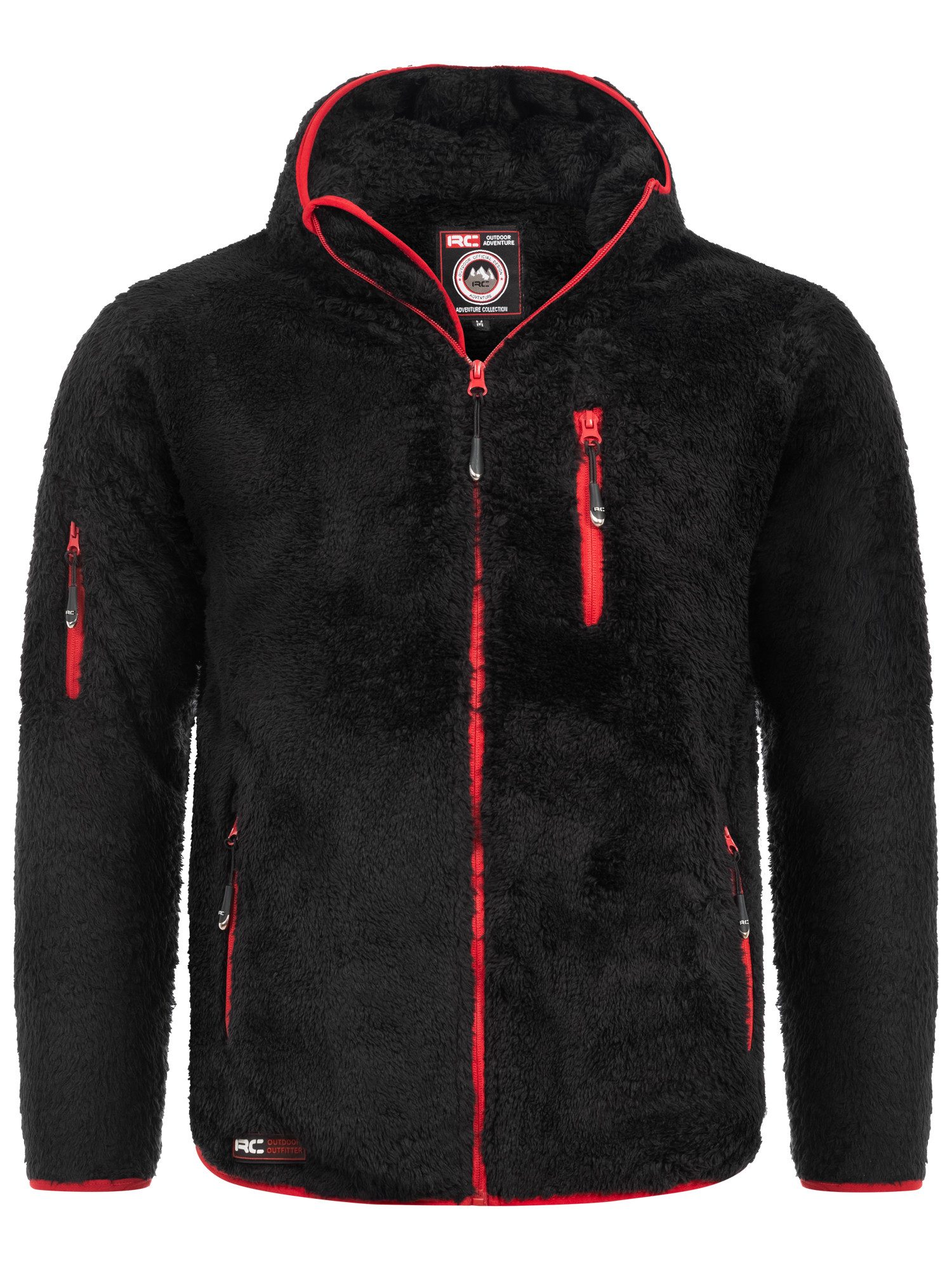 Rock Creek Fleecejacke Herren Fleecejacke Übergangsjacke H-418 Kapuze