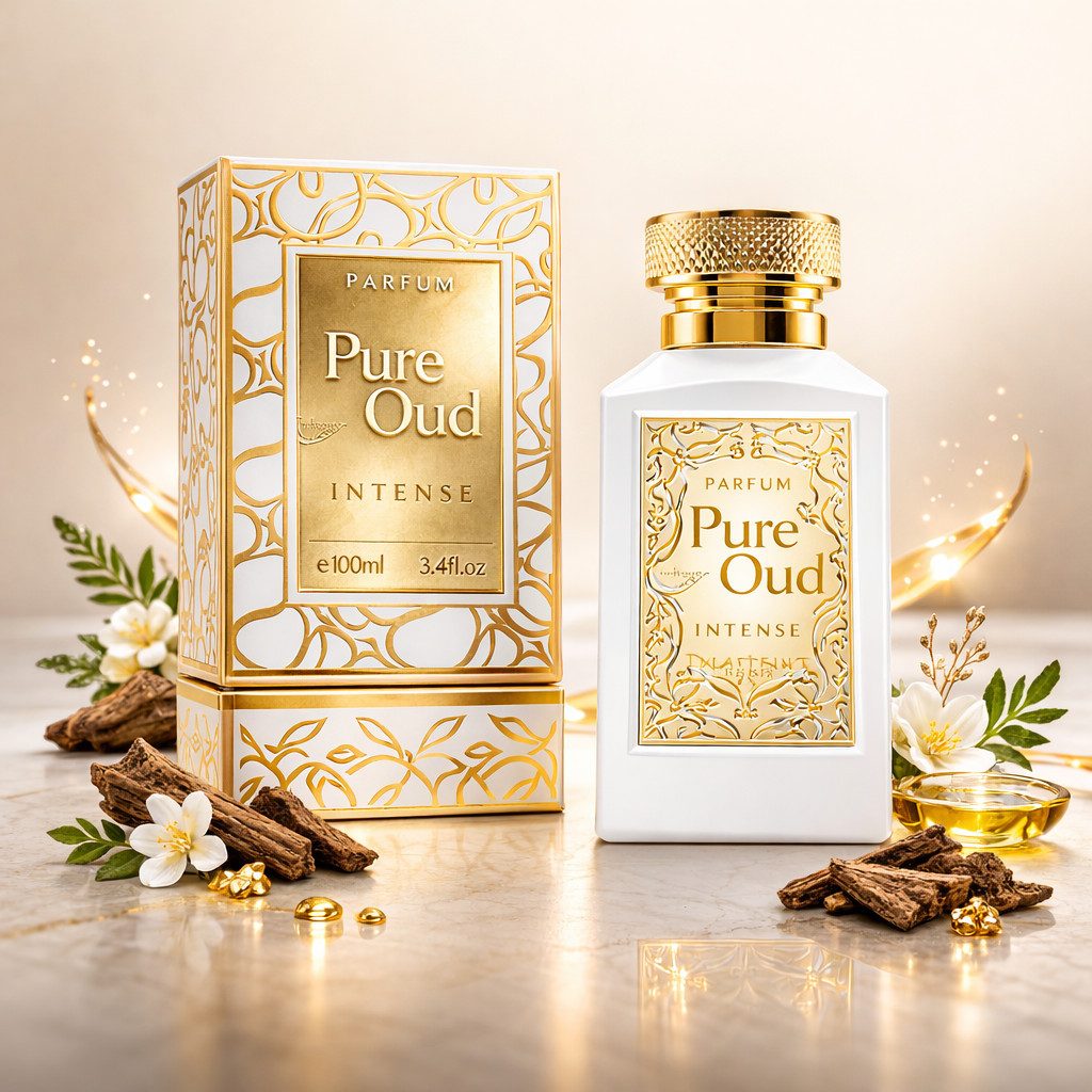 Attar & Co London Eau de Parfum Pure Oud Classic & Intense Unisex, Rosmarin, Cistus, Zedernholz 100 ml, 1-tlg., Hergestellt in England, Orientalisch Holzig Duft