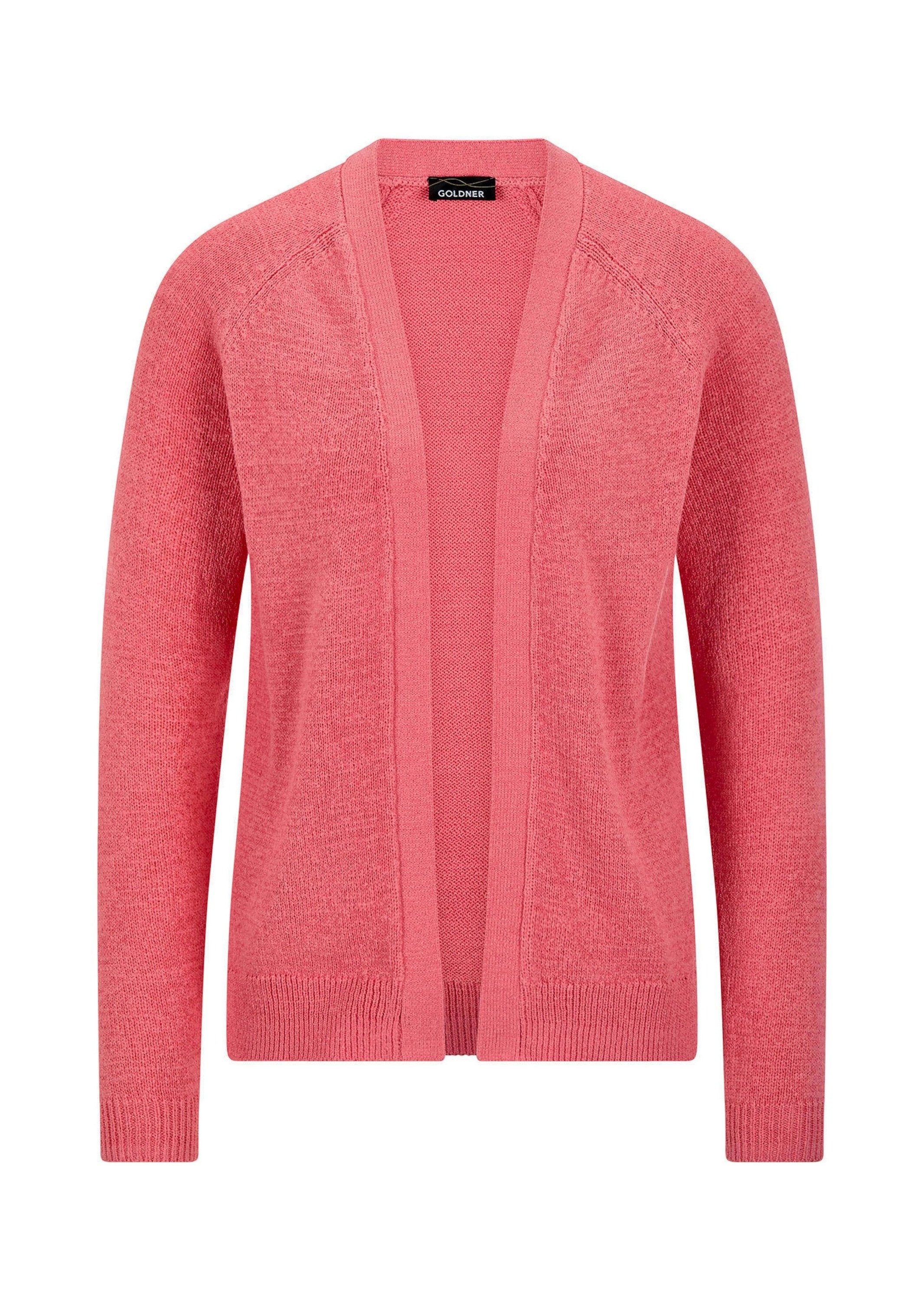 Strickjacke Strickjacke mit Strickbandblende