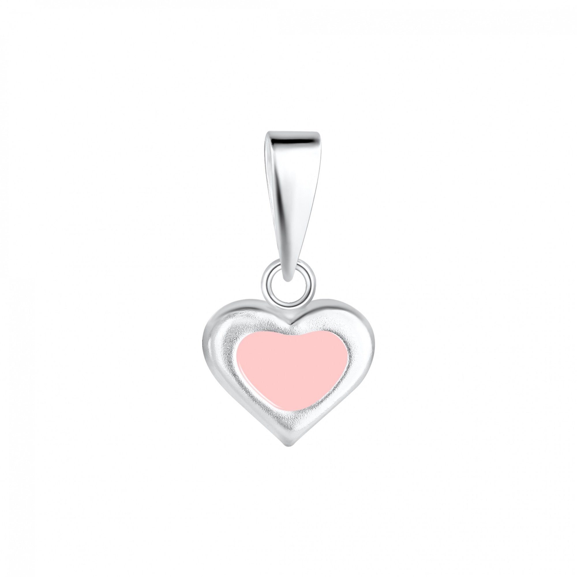 ALEXANDER YORK Kette mit Anhänger HERZ rosa, 2-tlg., 925 Sterling Silber – Bild 2 von 4