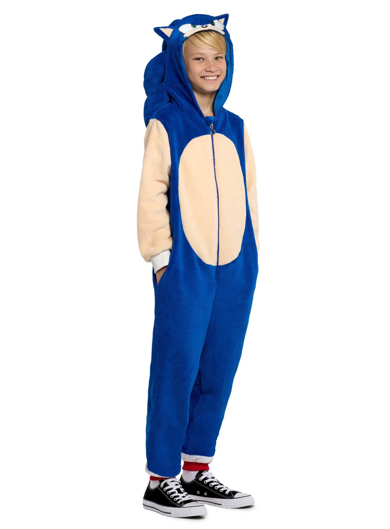 Kostüm Sonic The Hedgehog Onesie für Kinder