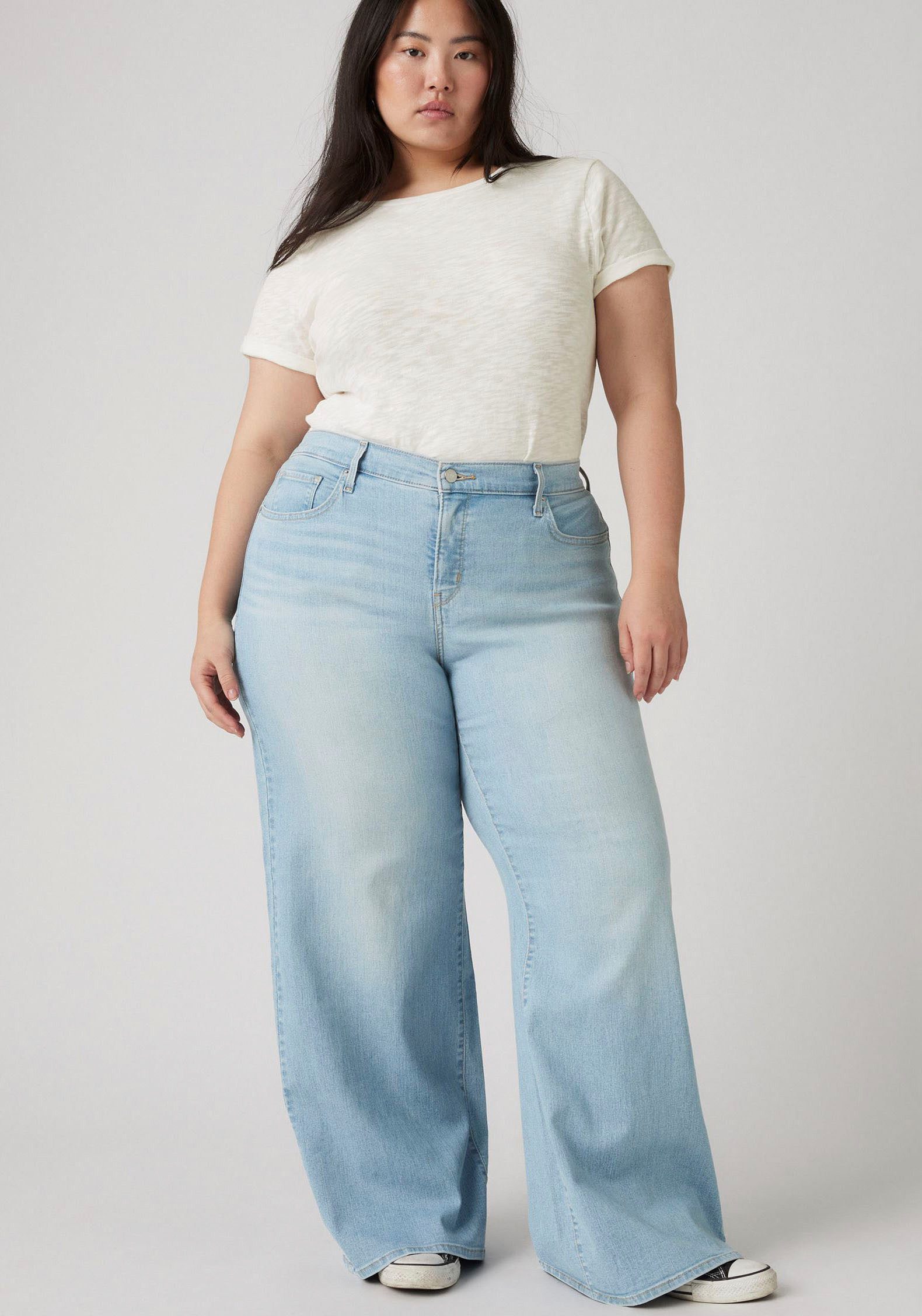 Levi's® Plus Weite Jeans PL 318 SHAPING WIDE LEG im Five-Pocket Style – Bild 5 von 5