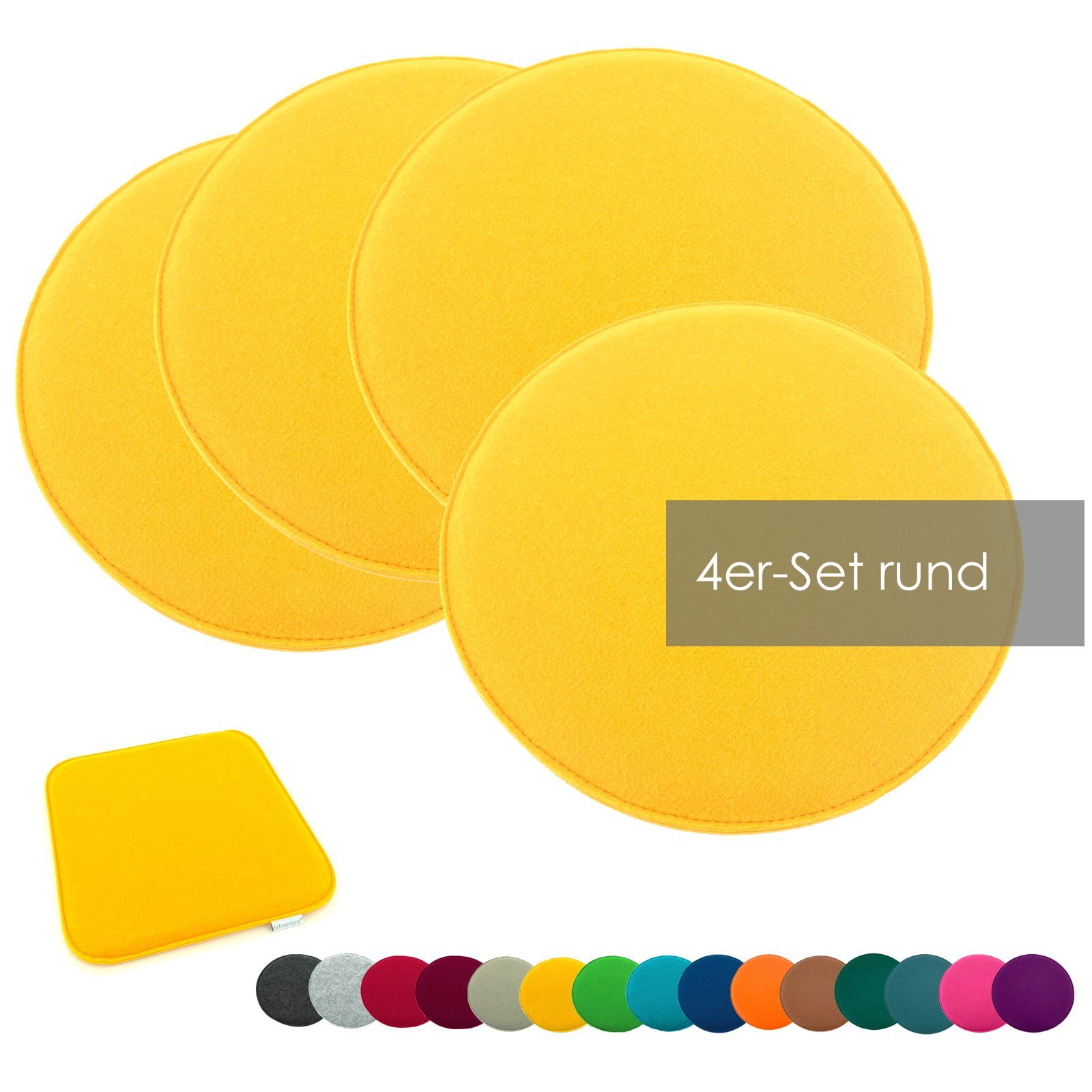 heimtexland Sitzkissen Filz Sitzauflage Stuhlkissen Bankkissen abwaschbar, günstig online kaufen