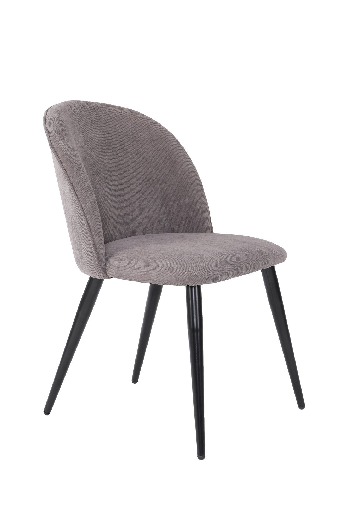cm Stuhl aus möbelando (2er-Set), grau. in Abmessungen 51x81,5x60 (BxHxT) Cord NAYLA