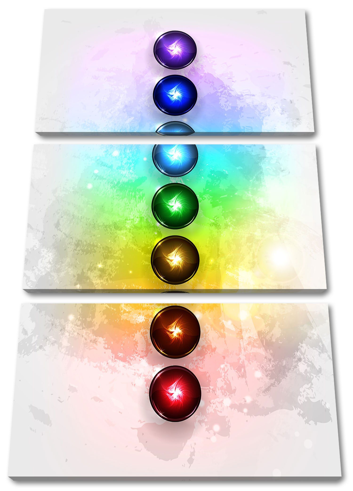 Leinwandbild Chakra Eneregieelemente