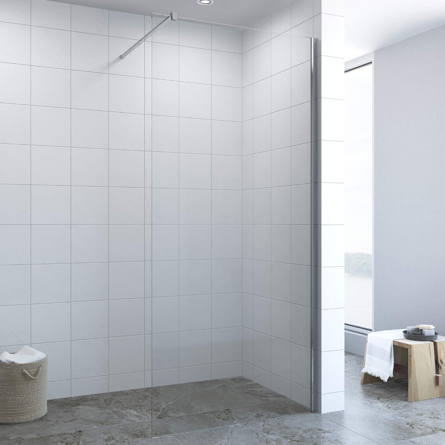 AQUABATOS Walk-in-Dusche Walk in Duschwand Dusche günstig online kaufen