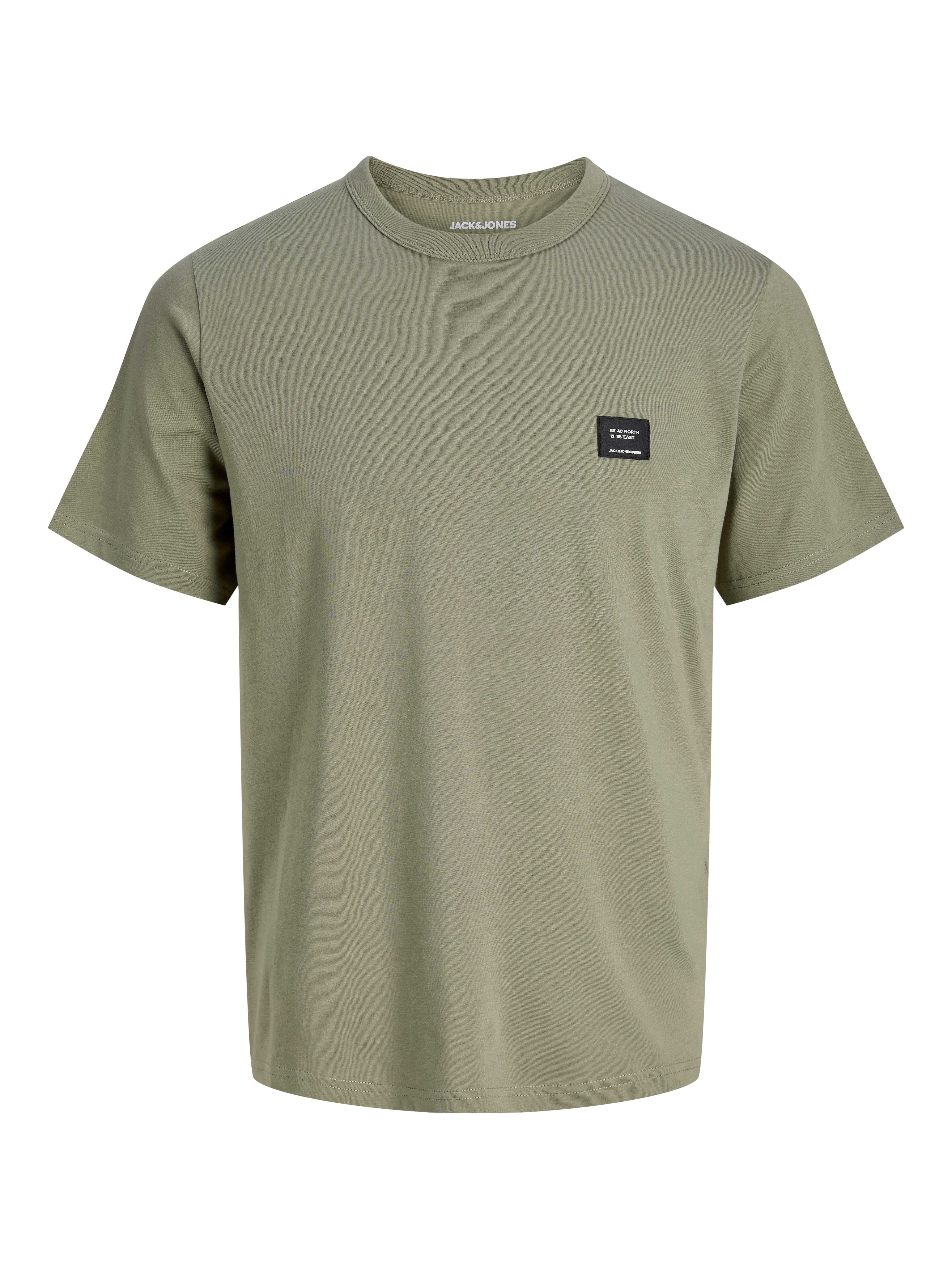 Jack & Jones Rundhalsshirt JJCLEVELAND TEE SS CREW NECK SN Baumwolle, regular fit